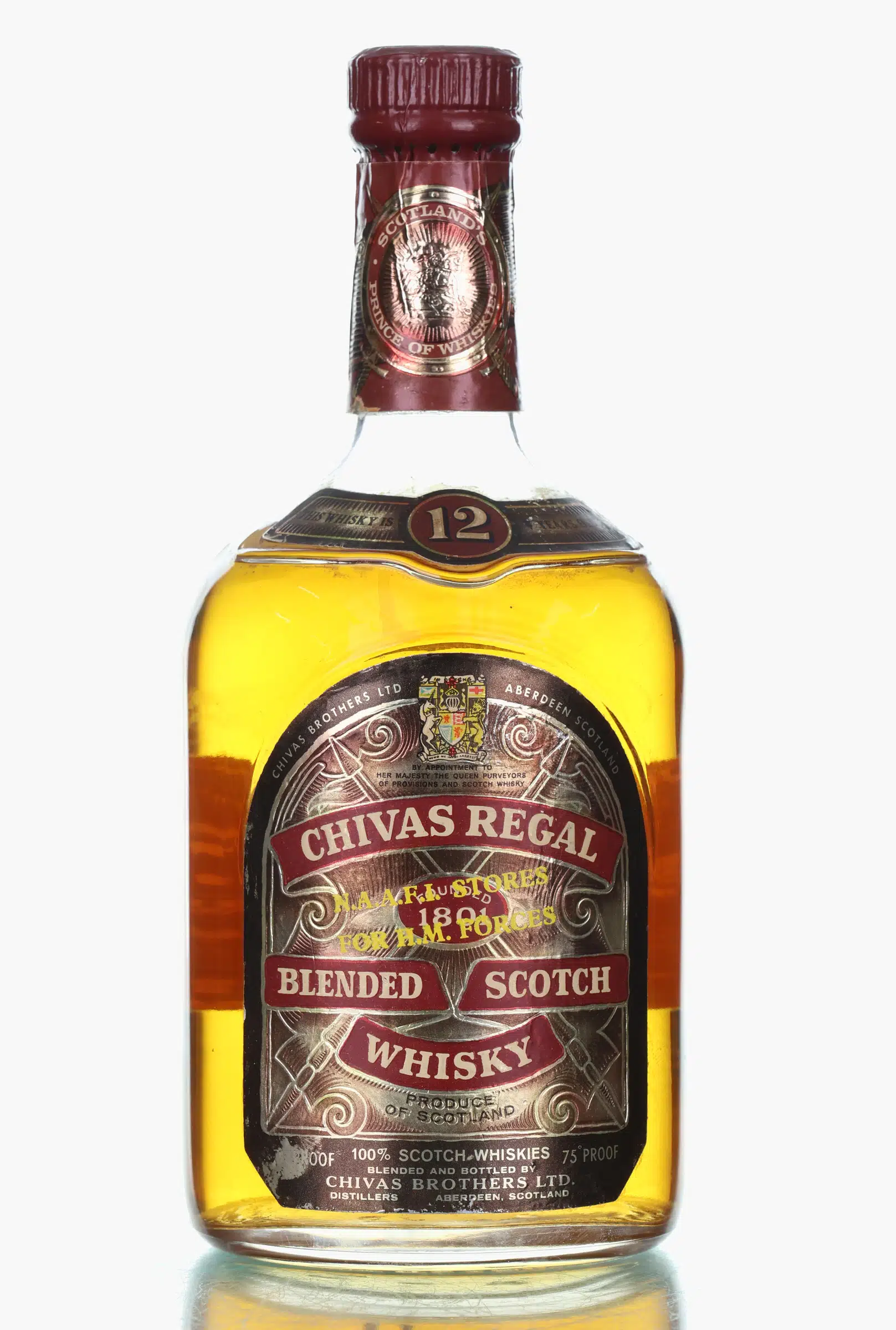 Chivas Regal 12 Year Old, 42.8% whisky bottle