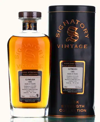 Clynelish 21 1995 2017 Signatory Vintage Cask No 11223
