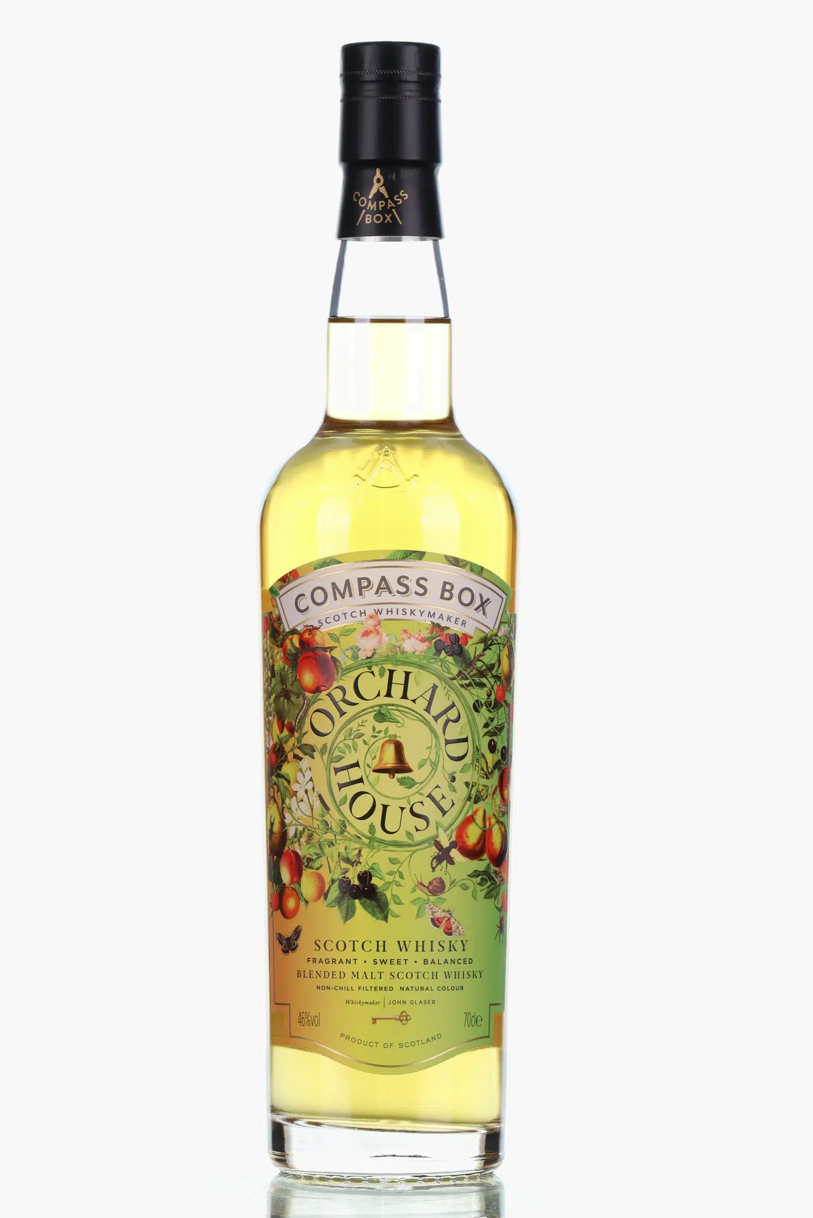 Compass Box Orchard House, Bourbon, Sherry & French Oak Cask, Batch No. L11 06 23, 2023, 46% whisky bottle