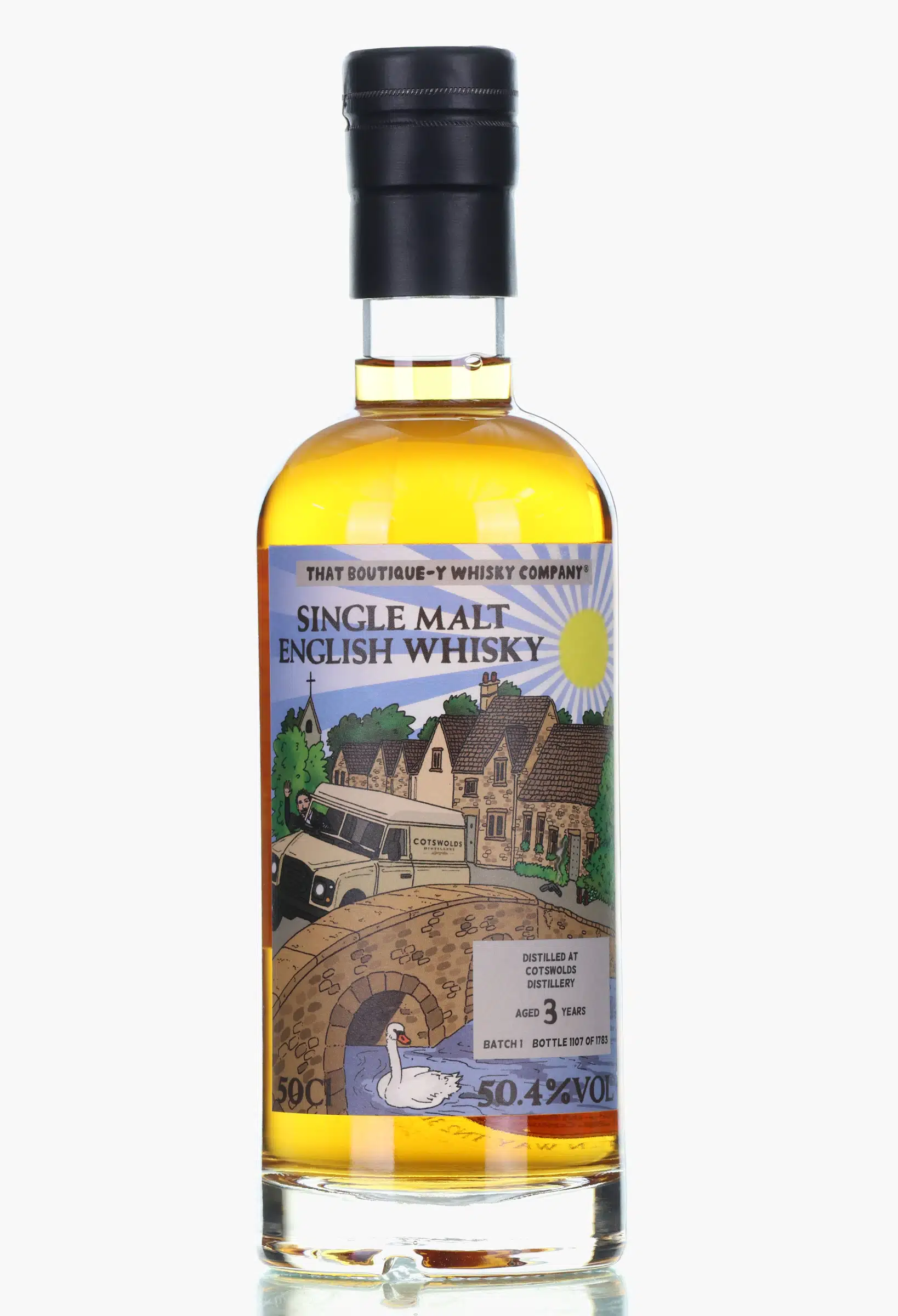 Cotswolds 3 Year Old - Batch 1 - That Boutique-Y Whisky Company, Oak Cask, 2014, That Boutique-Y Whisky Company, 50.4% whisky bottle
