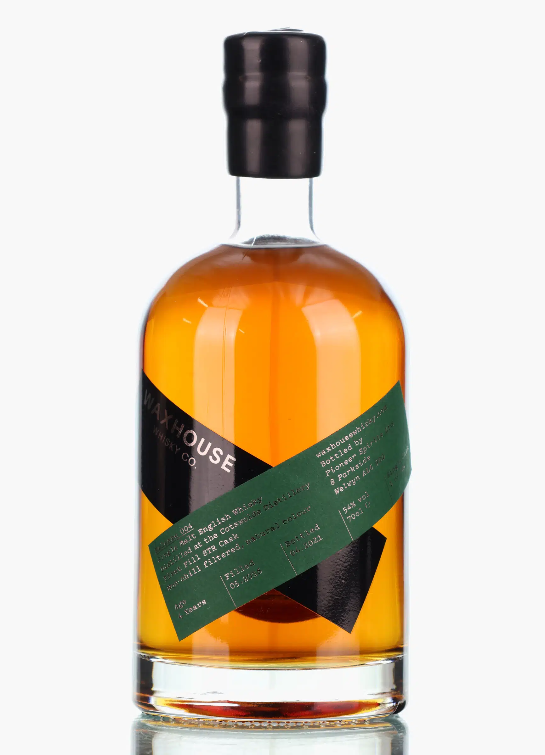 Cotswolds Release No. 4 4 Year Old, First Fill STR Cask, 2016, Waxhouse Whisky Co., 54% whisky bottle