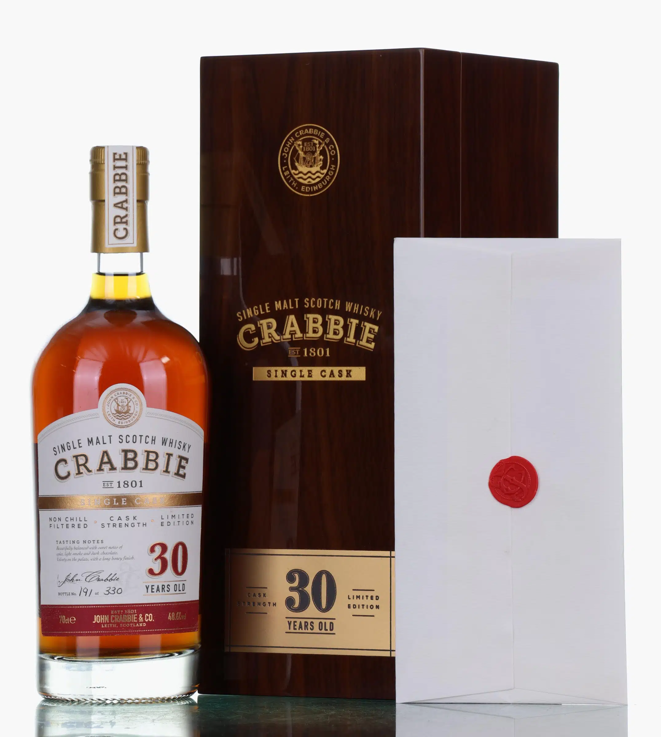 Macallan Crabbie 30 Year Old, Sherry Cask, John Crabbie & Co., 48.6% whisky bottle