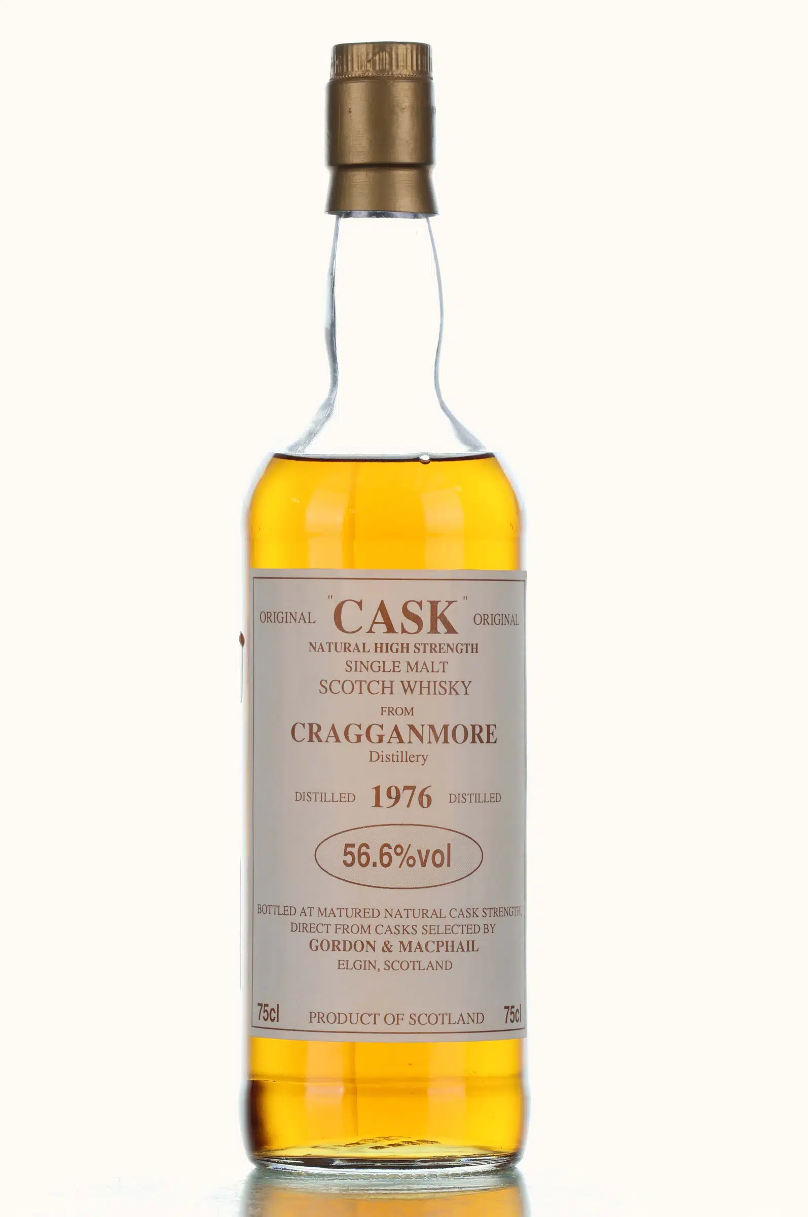 Cragganmore Cask Original - Natural High Strength, 1976, Gordon & MacPhail, 56.6% whisky bottle