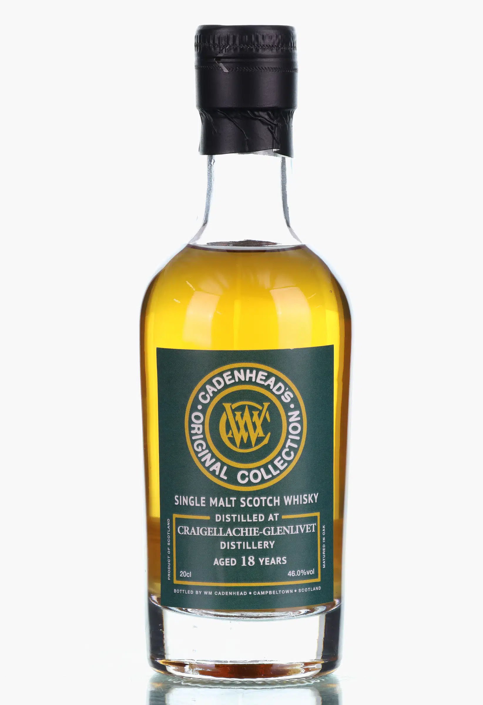 Craigellachie Original Collection 18 Year Old, Oloroso Hogshead Cask, 2006, Cadenhead's, 46% whisky bottle