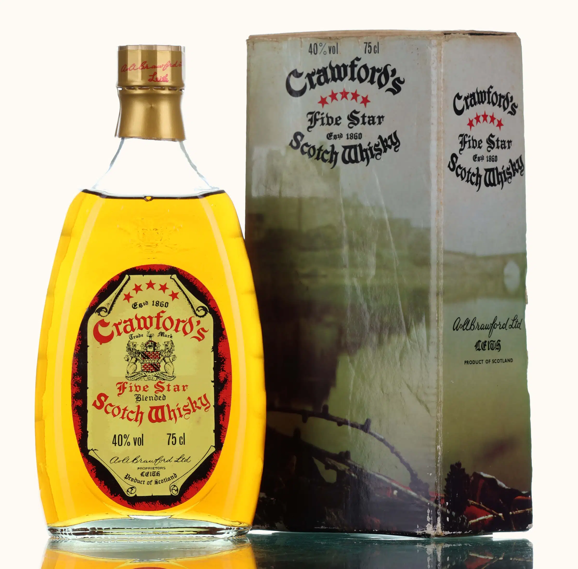 Crawford's Five Star Blended Scotch Whisky, 40%, 75cl whisky bottle