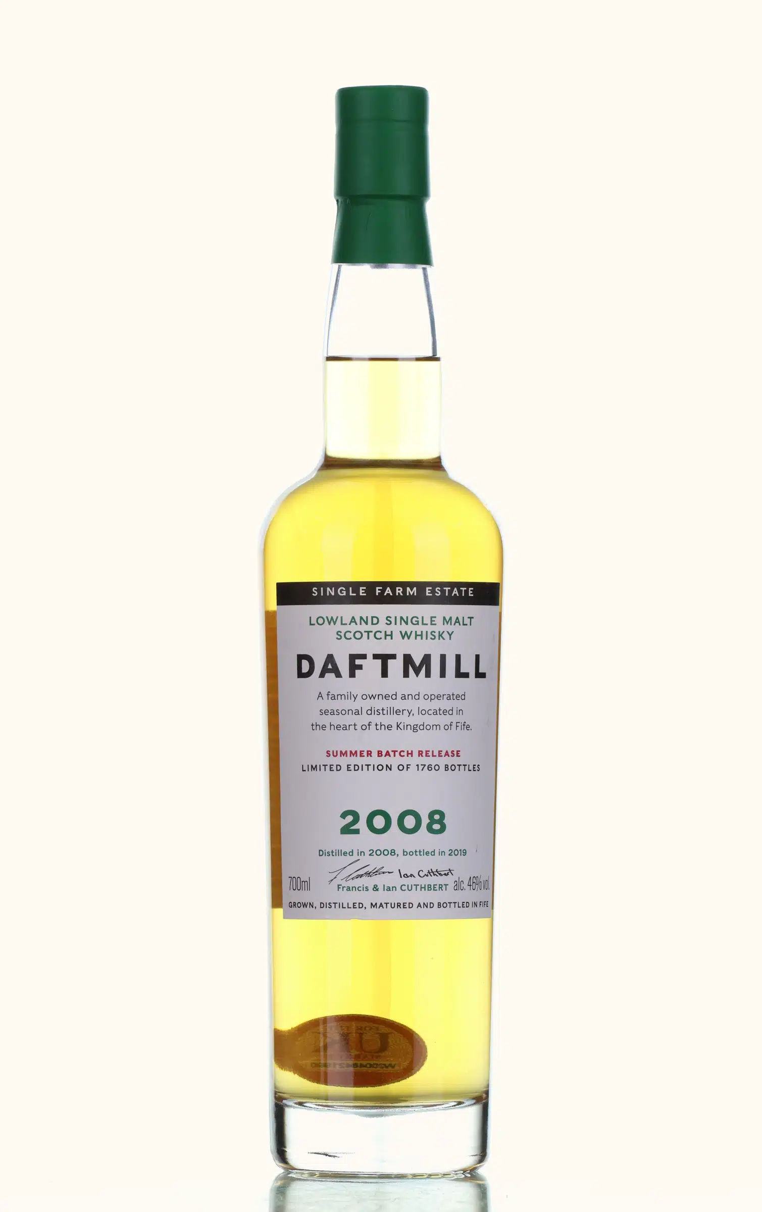 Daftmill Summer Batch No. Release 11 Year Old, Bourbon Cask, 2019, 46% whisky bottle