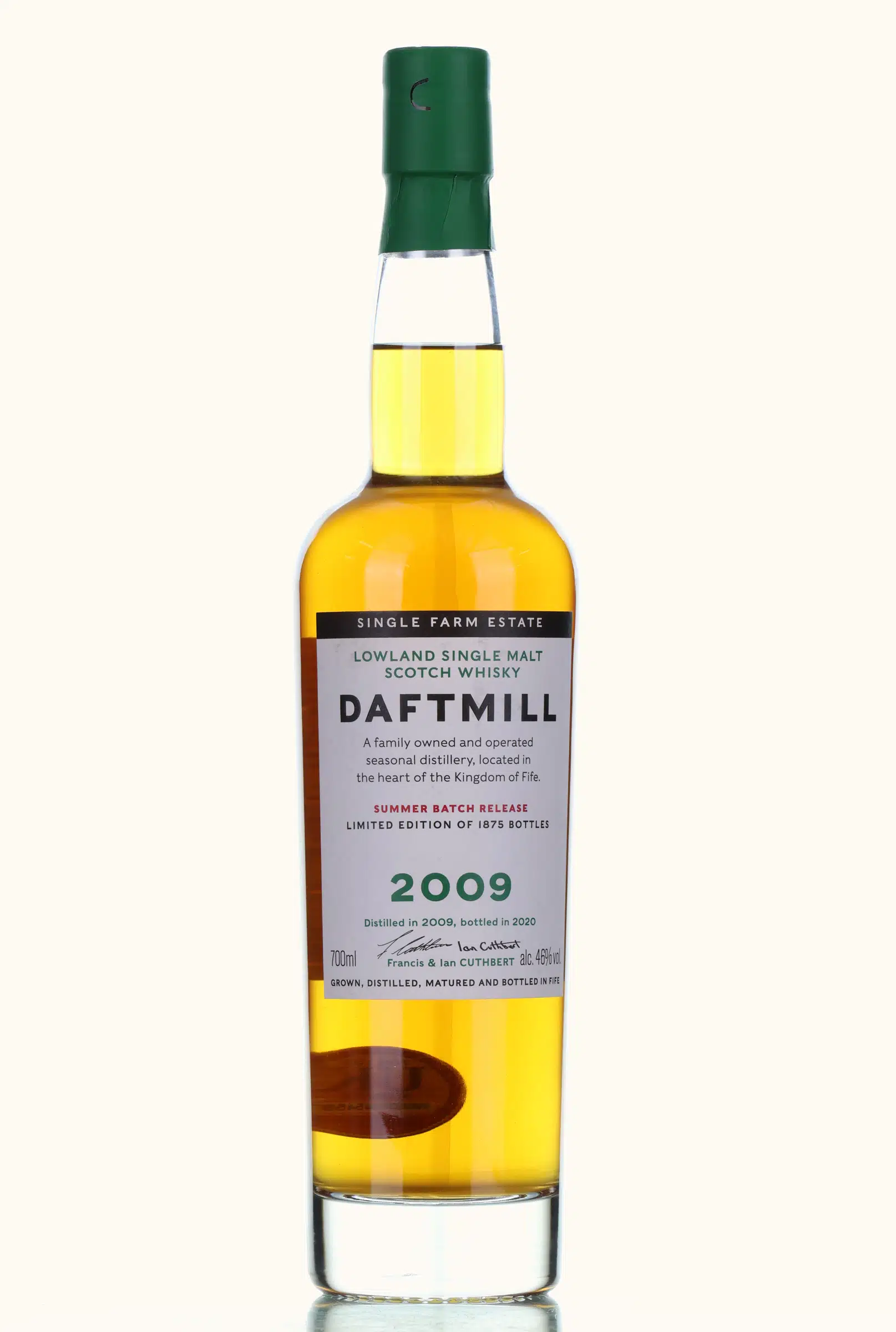 Daftmill Summer Batch No. Release 11 Year Old, Bourbon & Sherry Cask, 2020, 46% whisky bottle