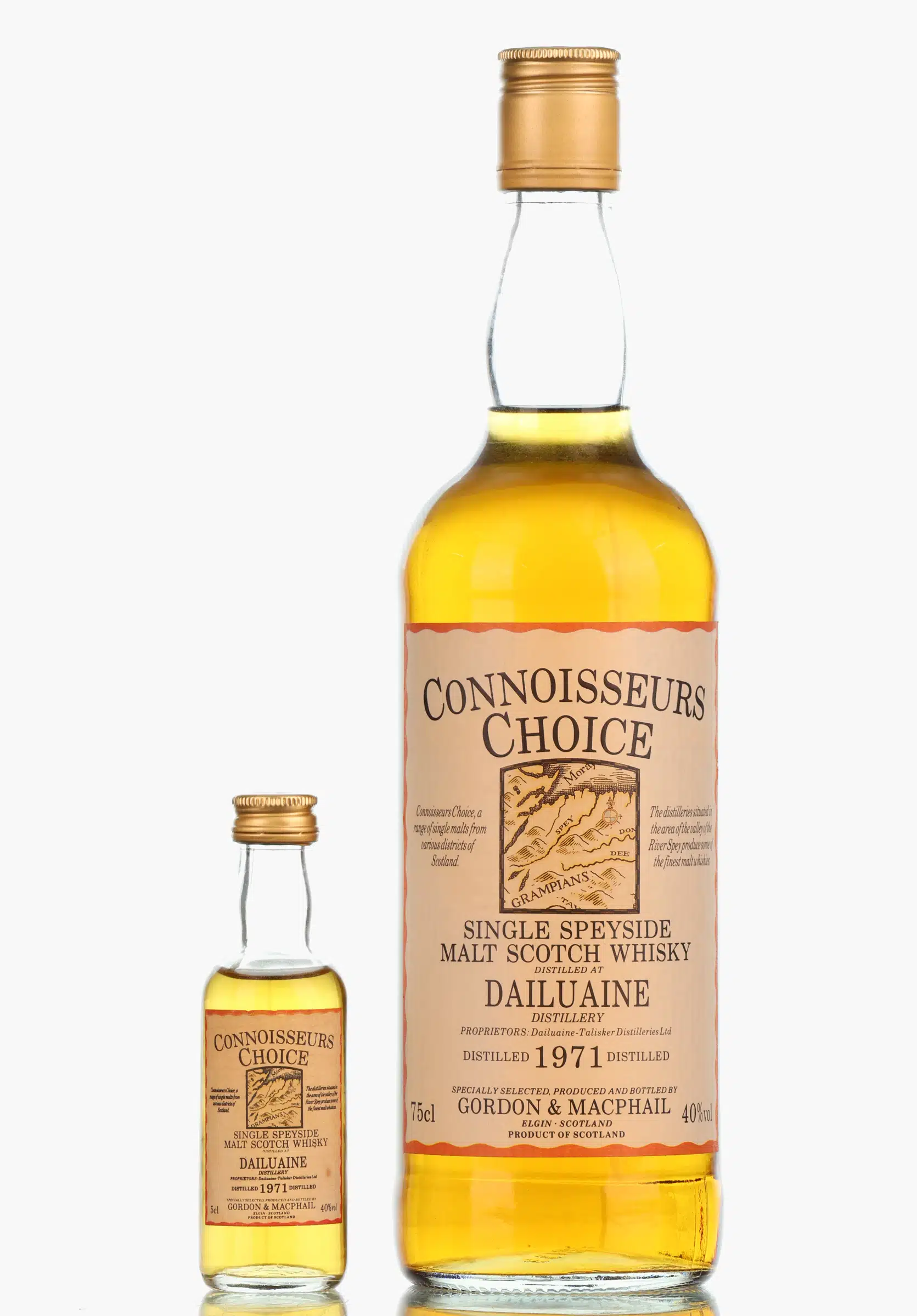 Dailuaine Connoisseurs Choice, 1971, Gordon & MacPhail, 40% whisky bottle