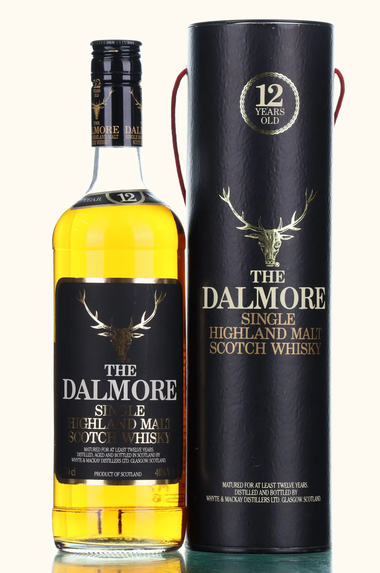 Dalmore 12 Years Old (1990's), Bourbon & Oloroso Sherry Cask, 40% whisky bottle