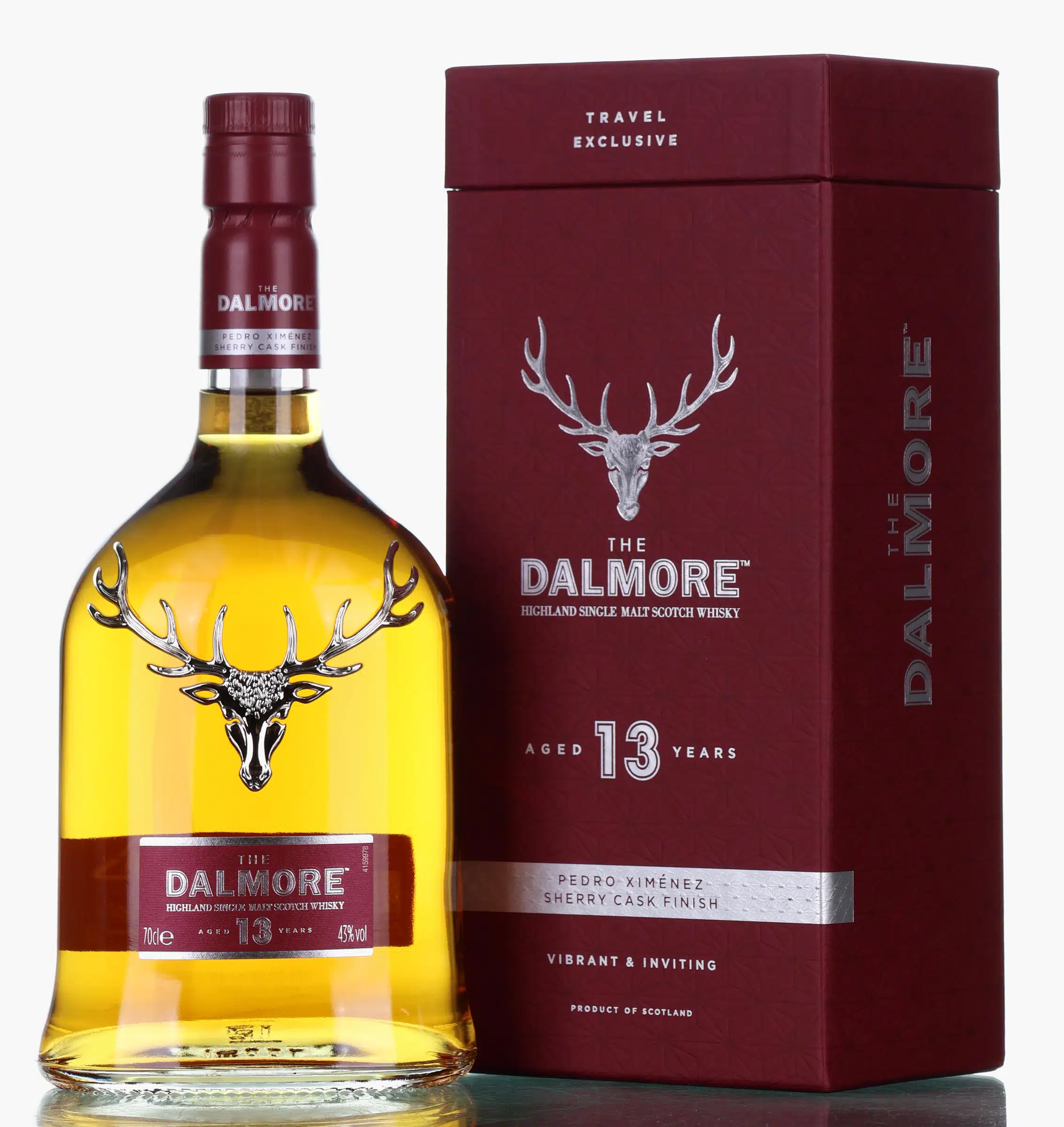 Dalmore PX Sherry Cask Finish 13 Year Old, Bourbon & Sherry Cask, Official Bottling, 43% whisky bottle