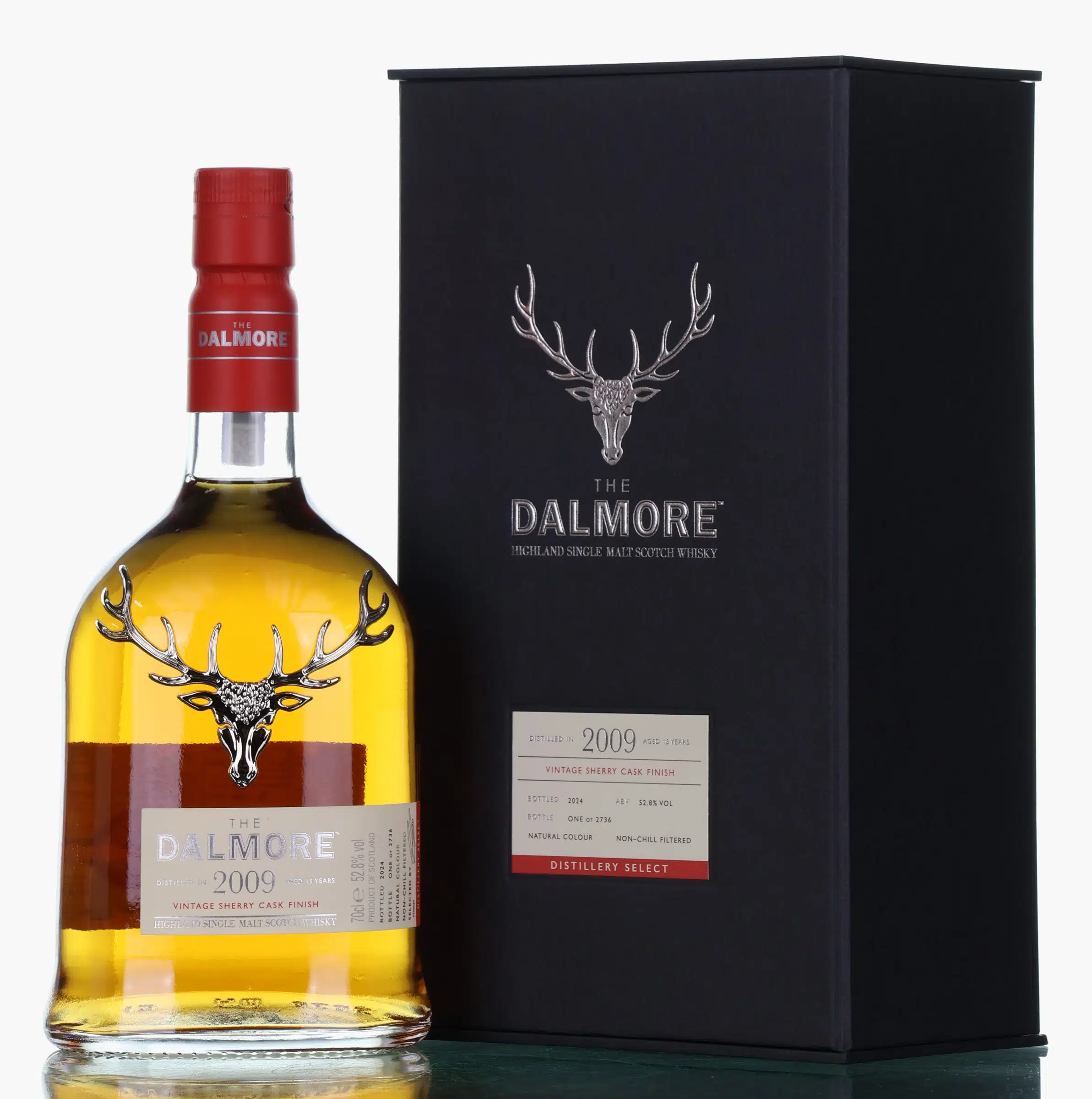 Dalmore Distillery Select Vintage Sherry Cask Finish 15 Year Old, American White Oak & Vintage Sherry Cask, 2024, 52.8% whisky bottle