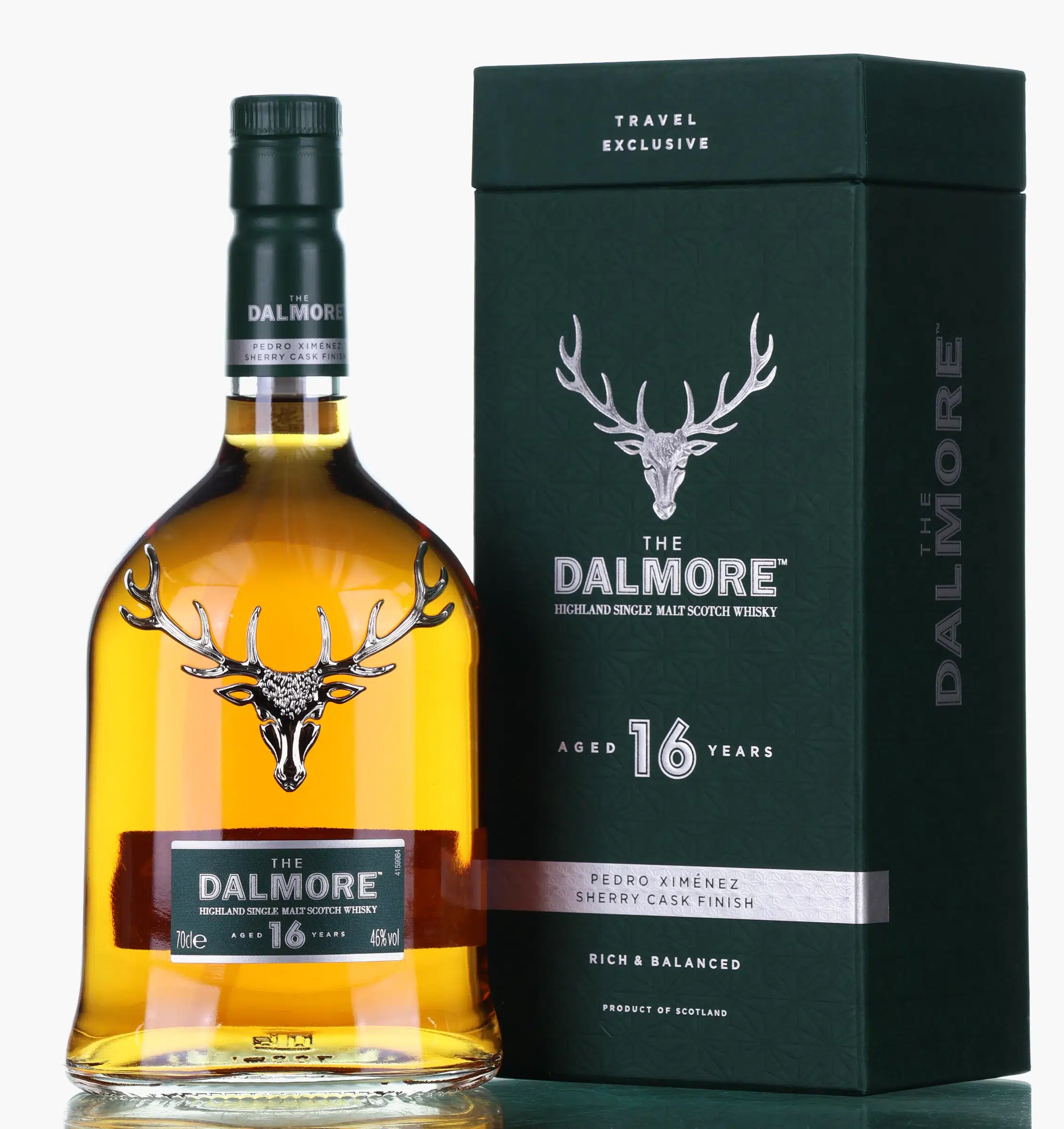 Dalmore PX Sherry Cask Finish 16 Year Old, Bourbon & Sherry Cask, 46% whisky bottle
