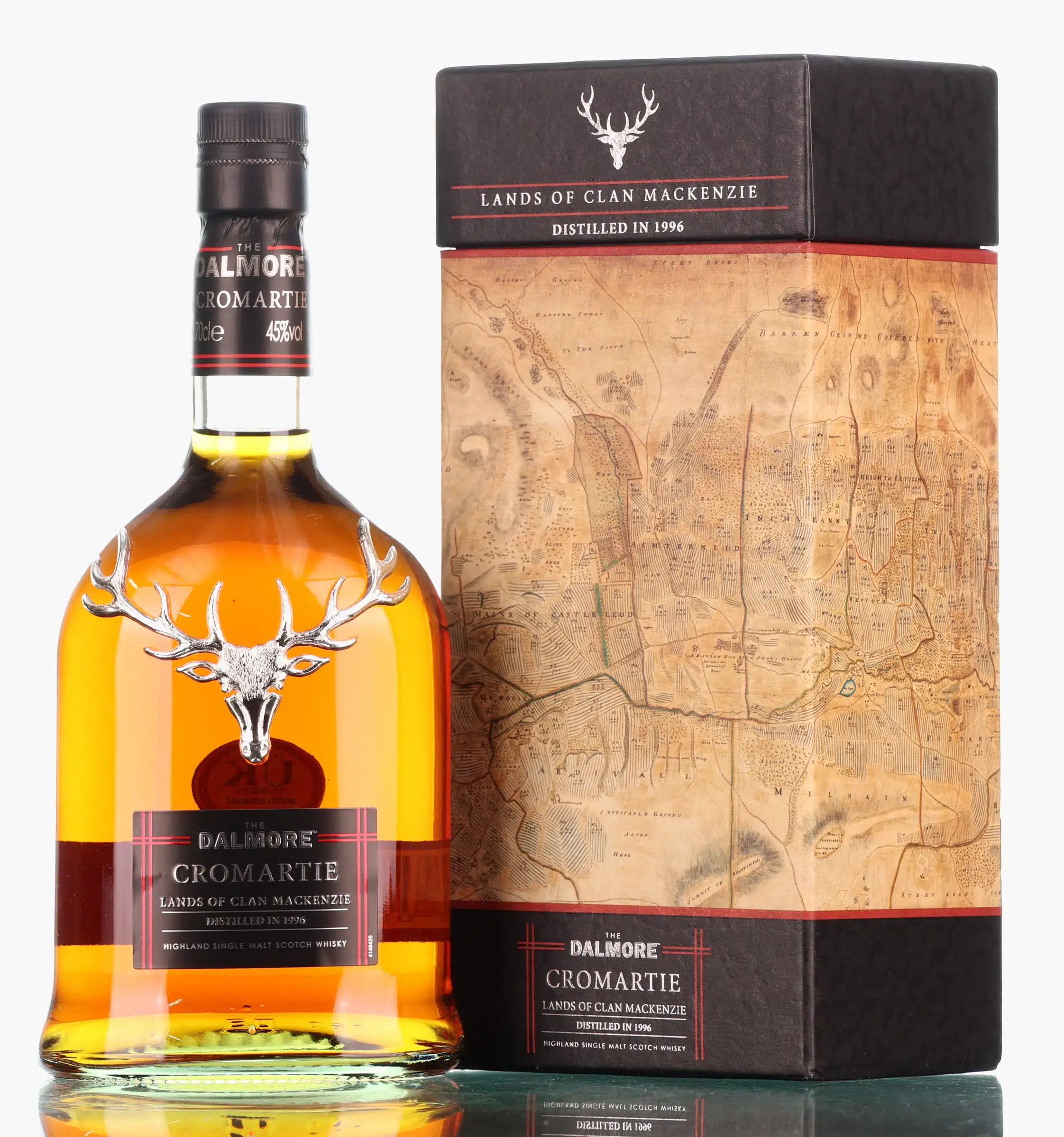 Dalmore Cromartie Lands of Clan Mackenzie 16 Year Old, American White Oak & Oloroso Sherry Cask, 2012, 45% whisky bottle