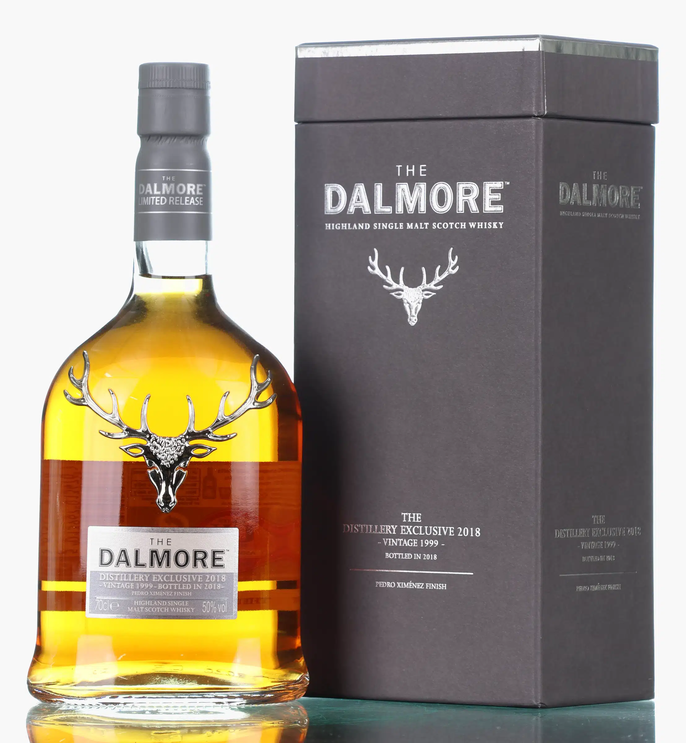 Dalmore Vintage 1999 Distillery Exclusive 2018 19 Year Old, Bourbon & Pedro Ximénez Sherry Cask, 2018, 50% whisky bottle