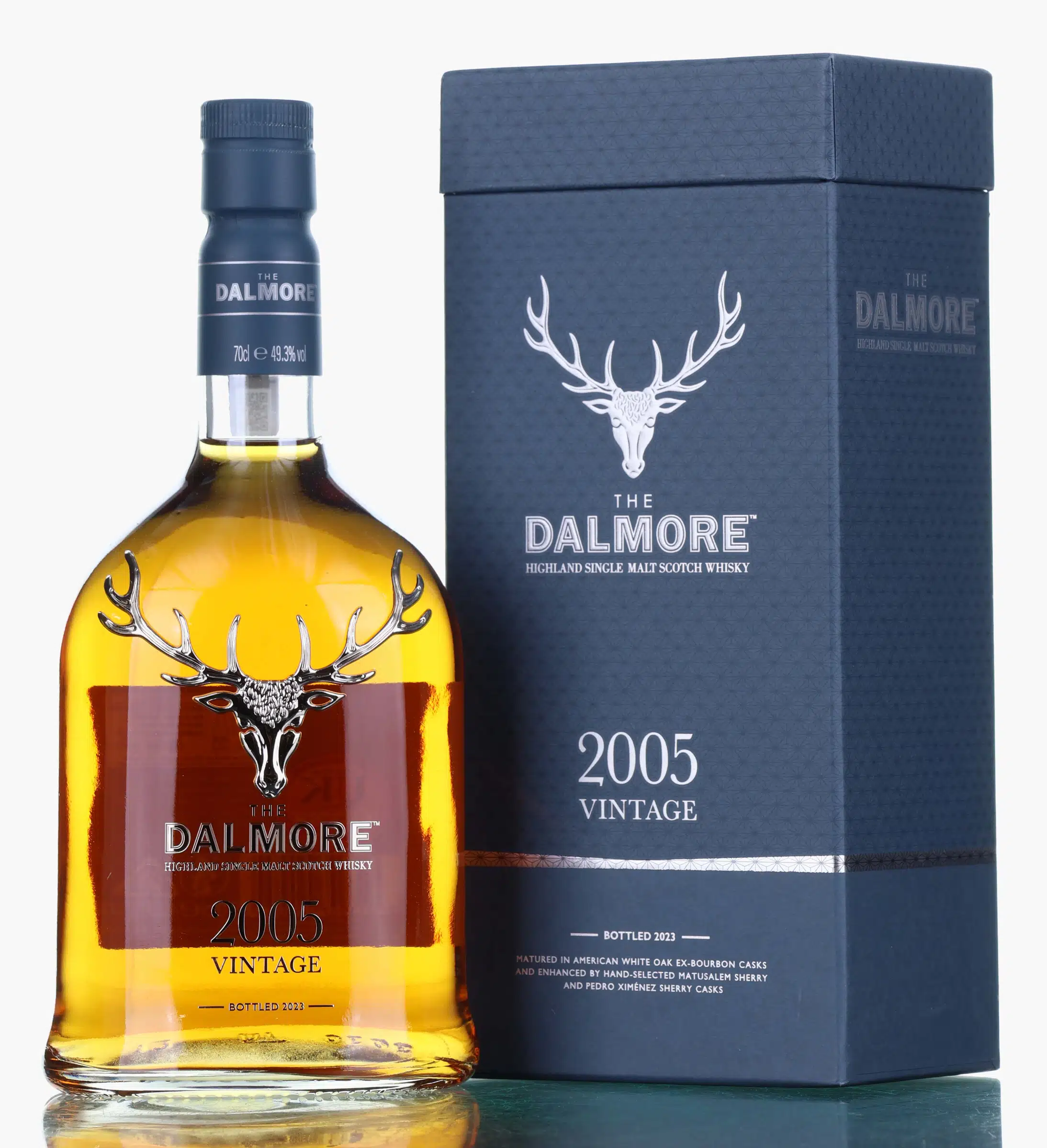 Dalmore Vintage 2005 18 Year Old, American White Oak Bourbon & Matusalem, Apostoles & Amoroso Sherry Cask, 2023, 49.3% whisky bottle