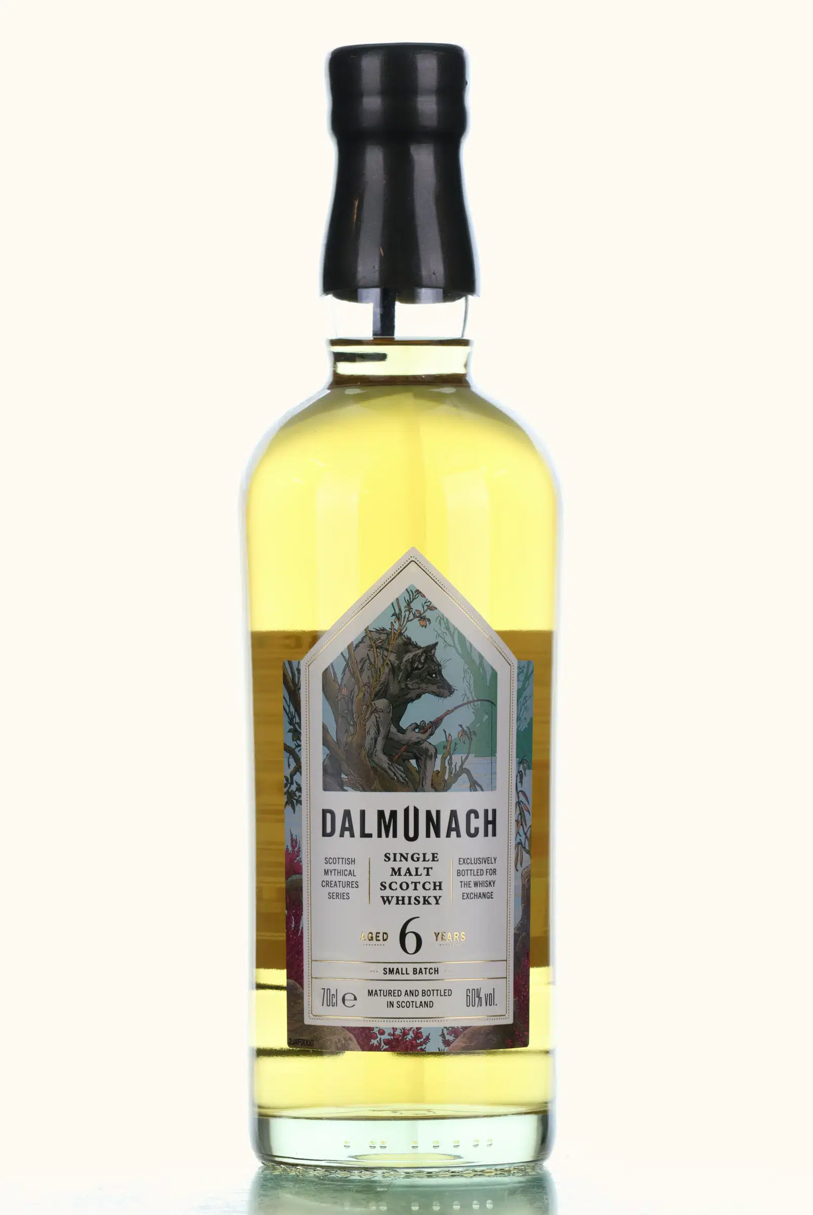 Dalmunach Scottish Mythical Creatures Series - The Wulver 6 Year Old, American Oak Ex-Bourbon Cask, 2023, 60% whisky bottle