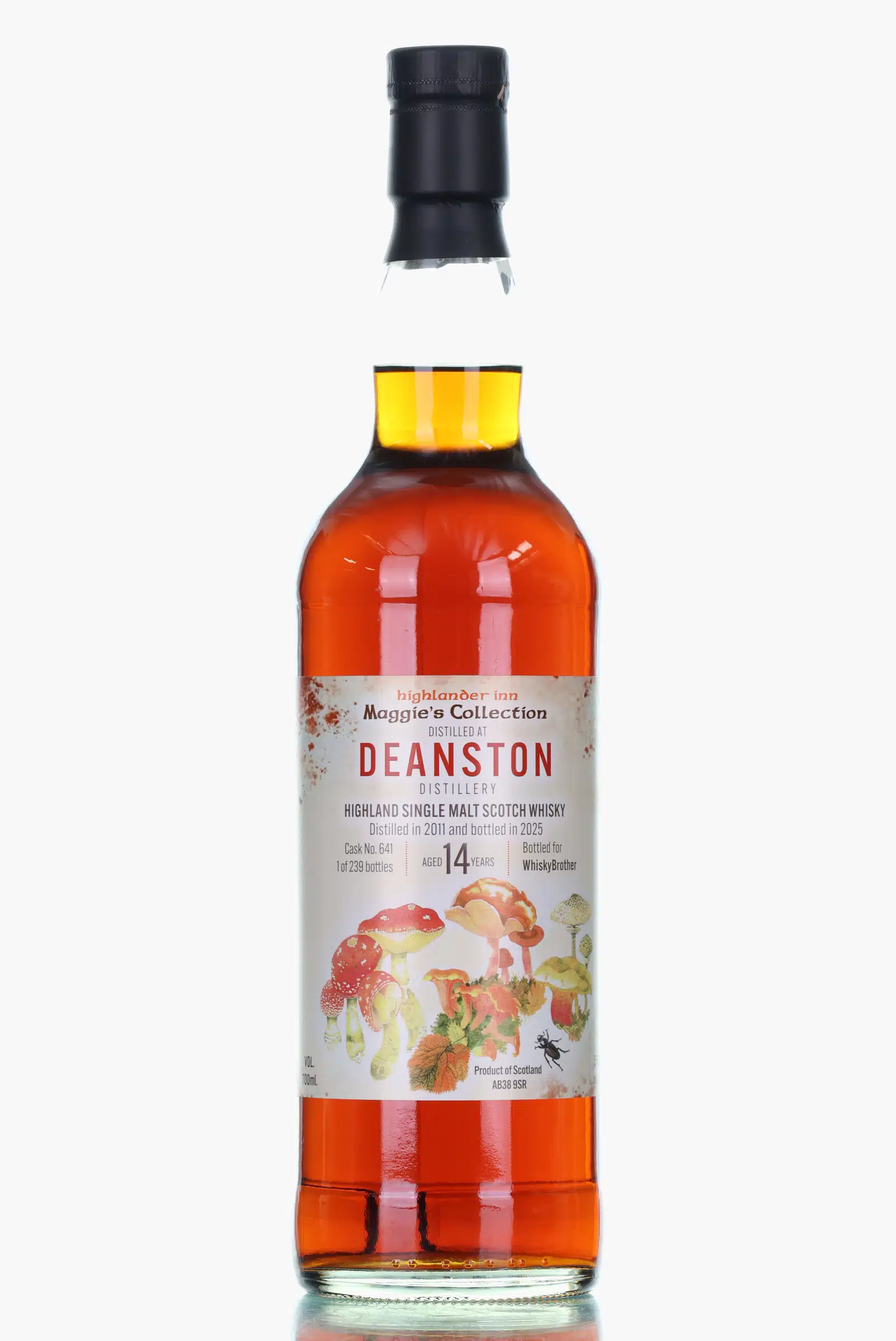 Deanston Maggie's Collection 14 Year Old, Sherry Cask, Cask #641, 2011, Highlander Inn, 59.2% whisky bottle