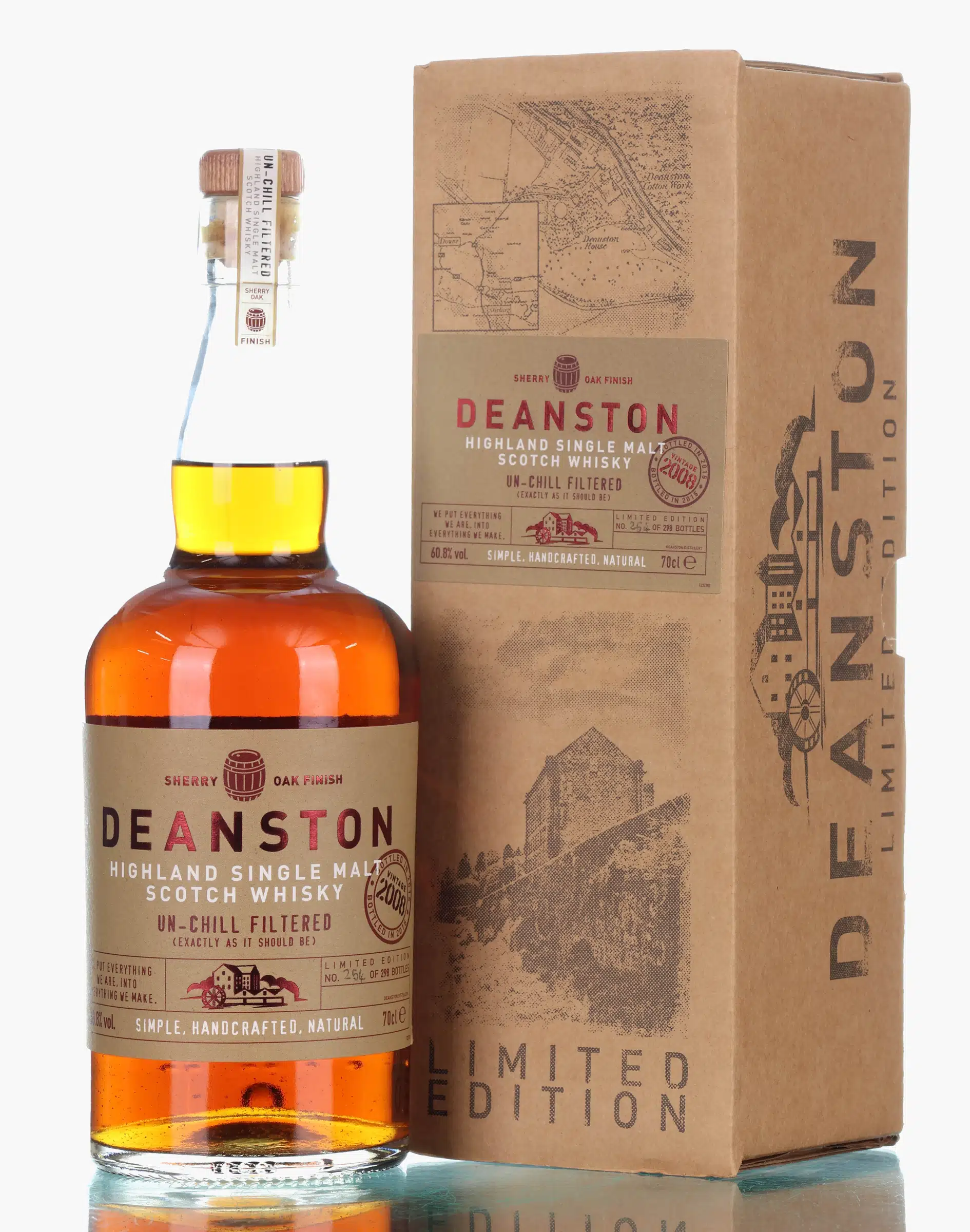 Deanston 2008 Sherry Oak Finish 7 Year Old, Sherry Cask, 2015, 60.8% whisky bottle