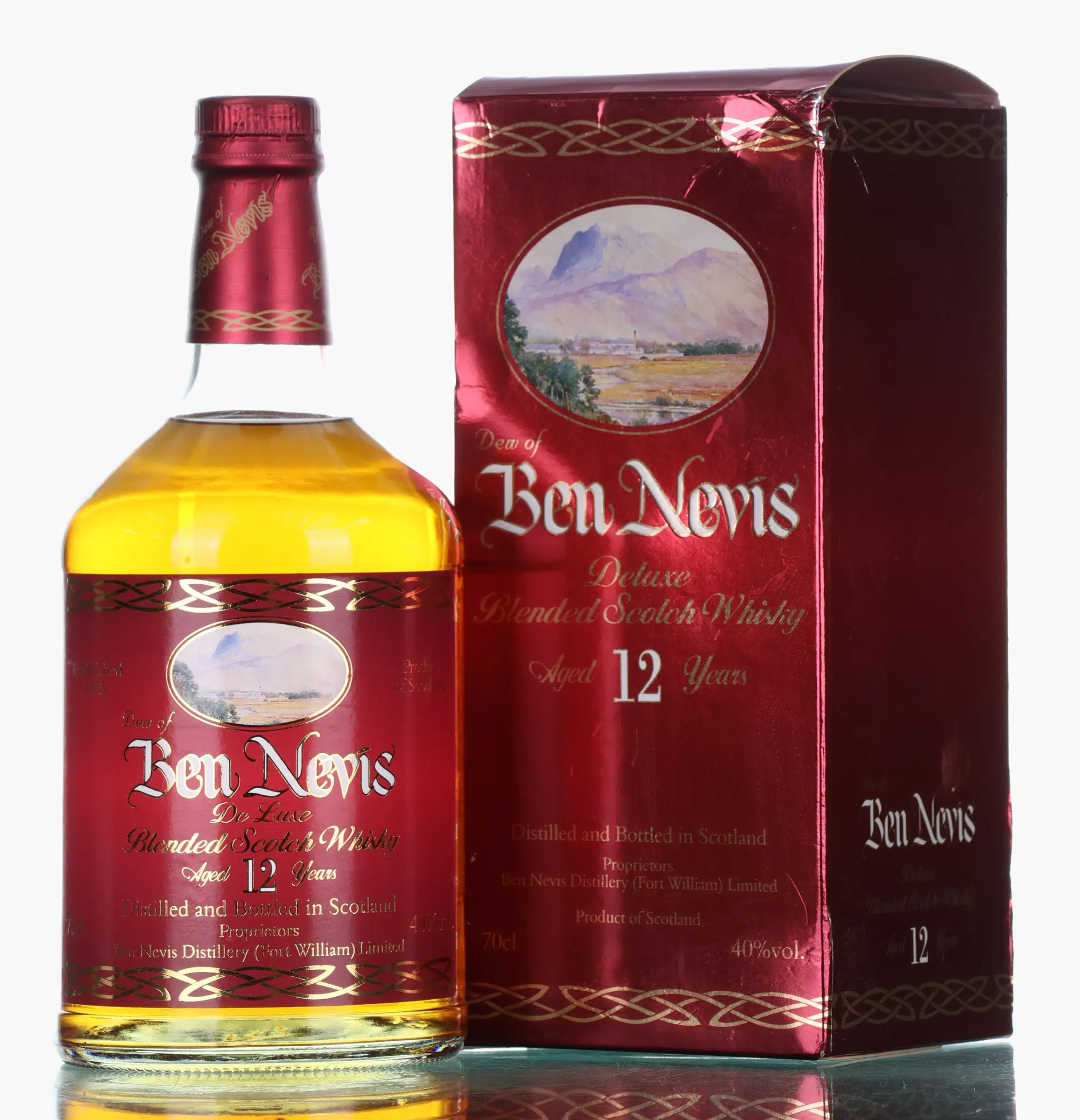 Ben Nevis Dew of Ben Nevis De Luxe Blended 12 Year Old, 40% whisky bottle