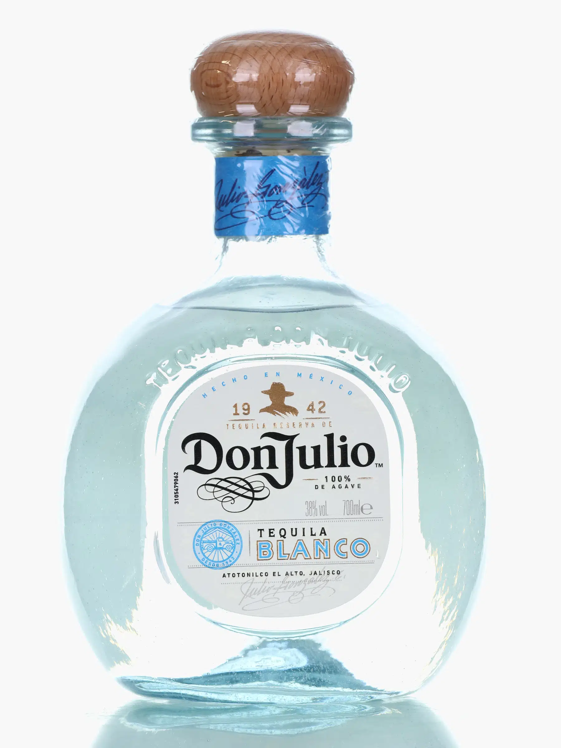 Don Julio Blanco, 38% whisky bottle