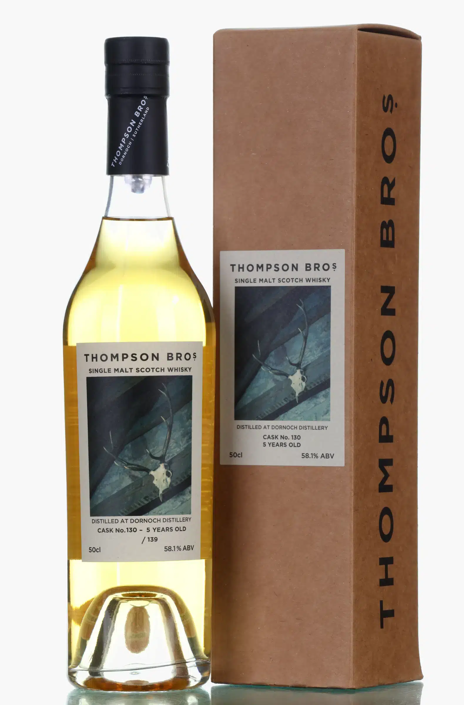 Dornoch 5 Year Old, Bourbon Cask, Cask #130, 2024, 58.1% whisky bottle