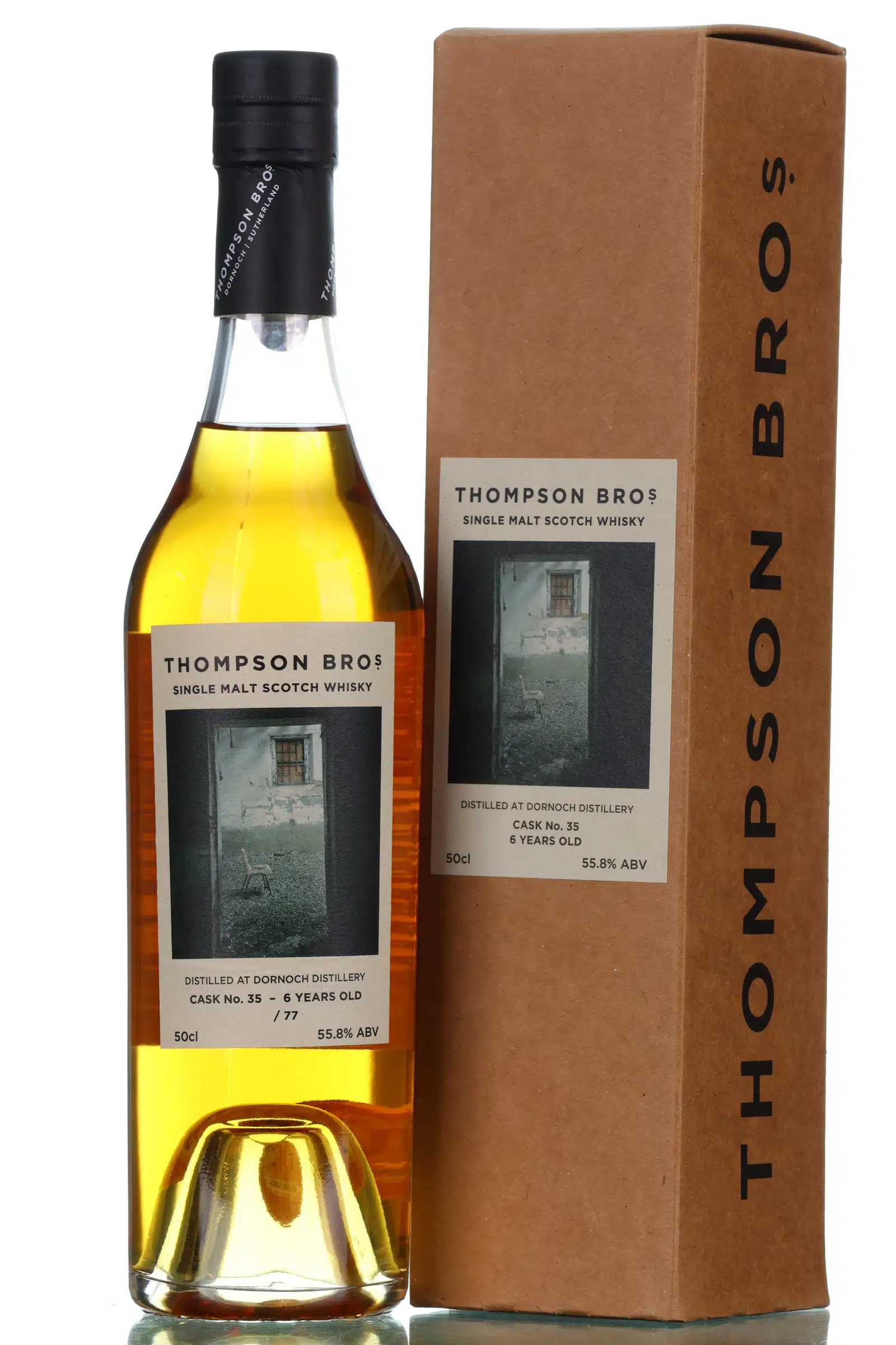 Dornoch Single Cask #35 6 Year Old, Bourbon Octave Cask, Cask #35, 2017, Thompson Bros, 55.8% whisky bottle
