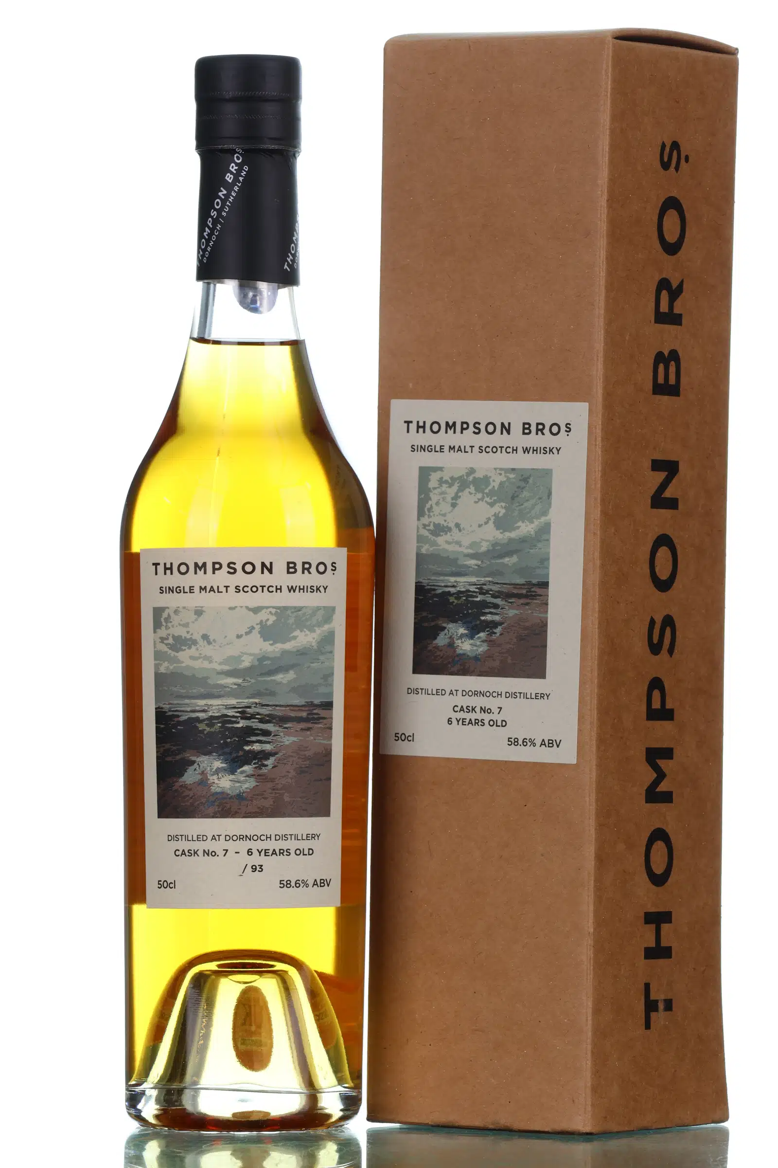 Thompson Bros Dornoch Single Malt Scotch Whisky 6 Year Old, 1st Fill Bourbon Octave Cask, Cask #7, 2023, 58.6% whisky bottle