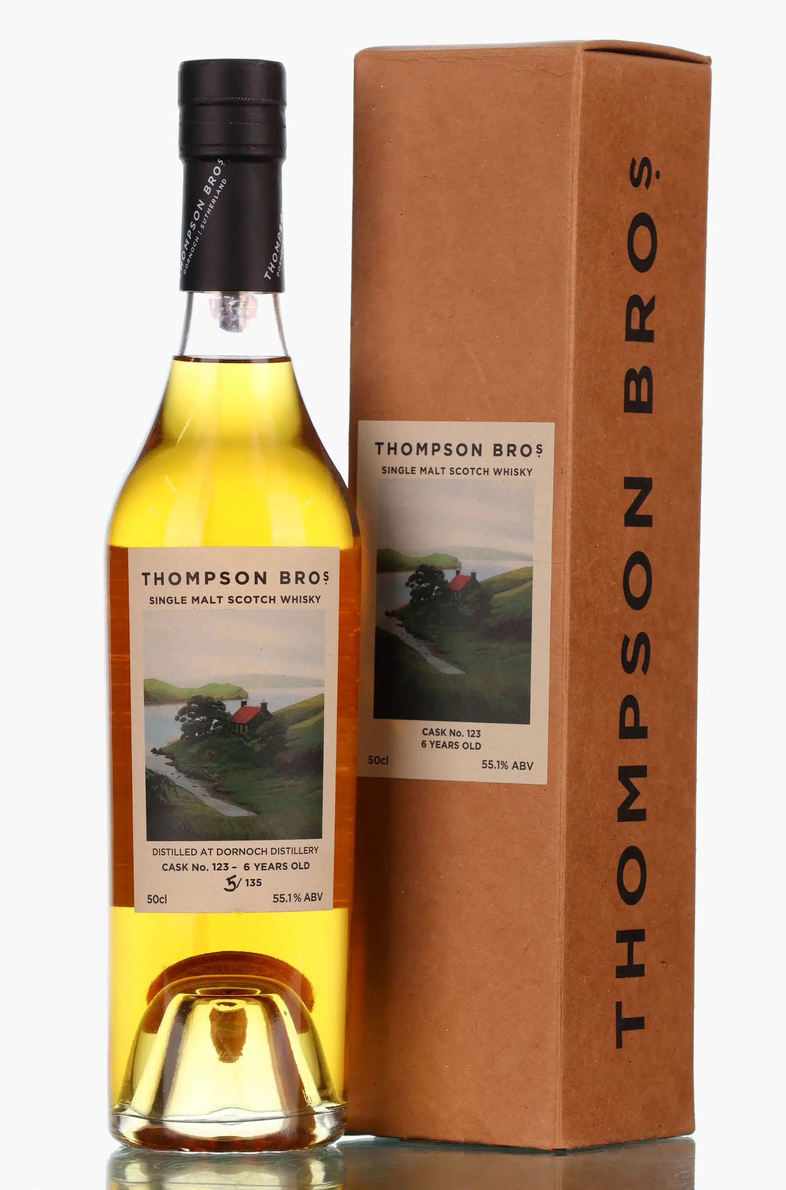 Dornoch 6 Year Old, Refill Bourbon Cask, Cask #123, 2024, 55.1% whisky bottle