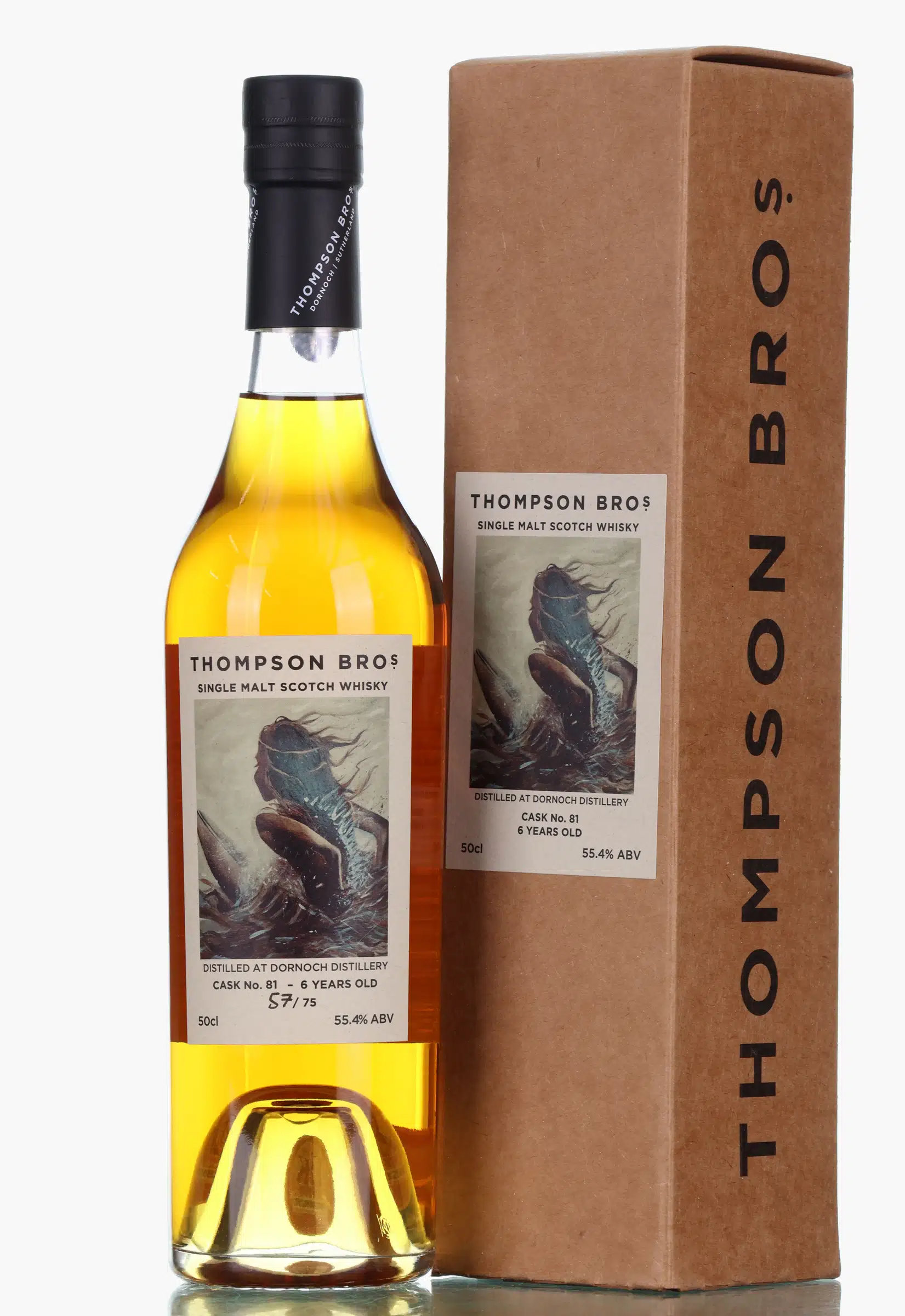 Thompson Bros Dornoch 6 Year Old, Bourbon Octave Cask, Cask #81, 2024, 55.4% whisky bottle