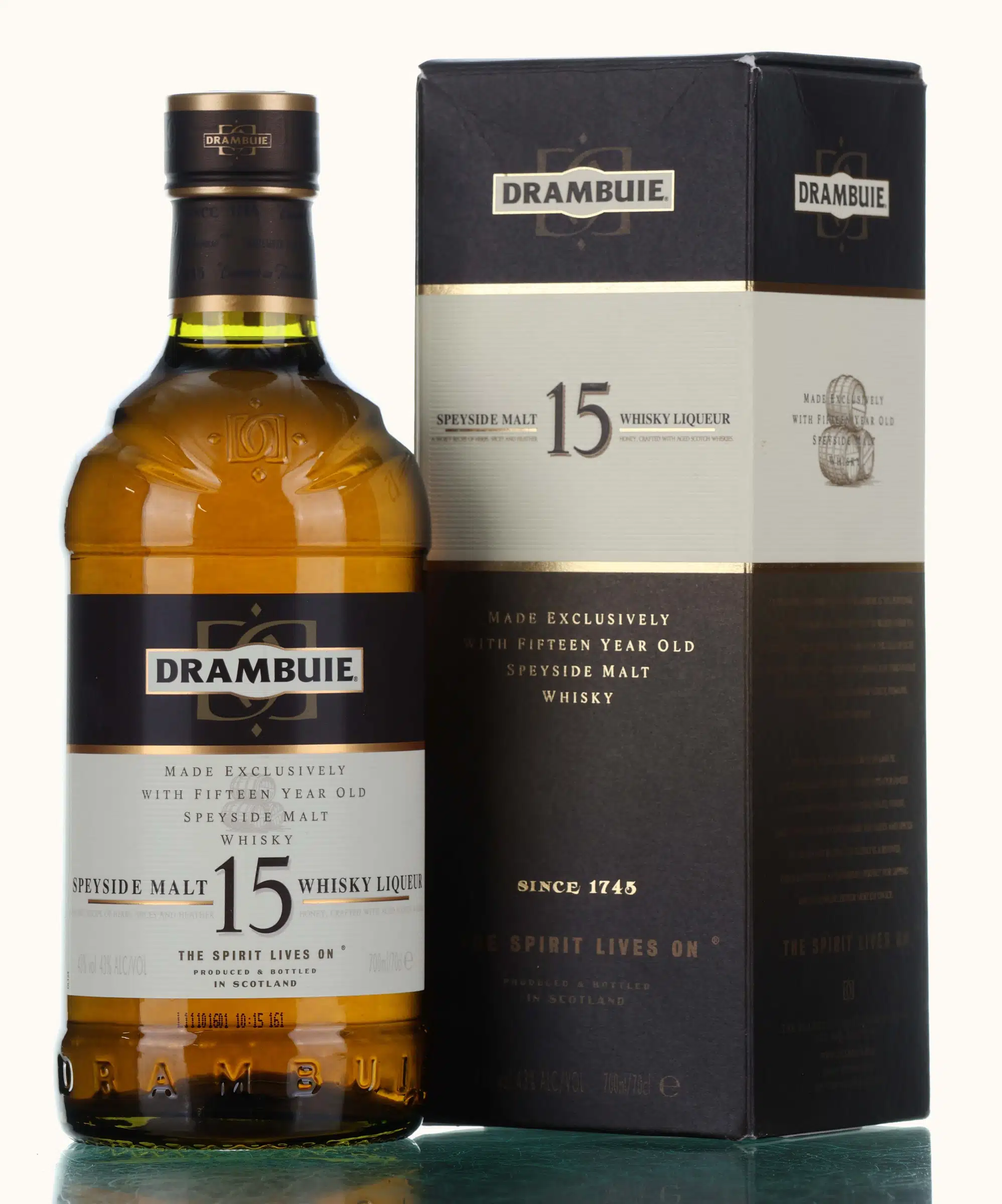 Drambuie Speyside Malt 15 Year Old, 43% whisky bottle