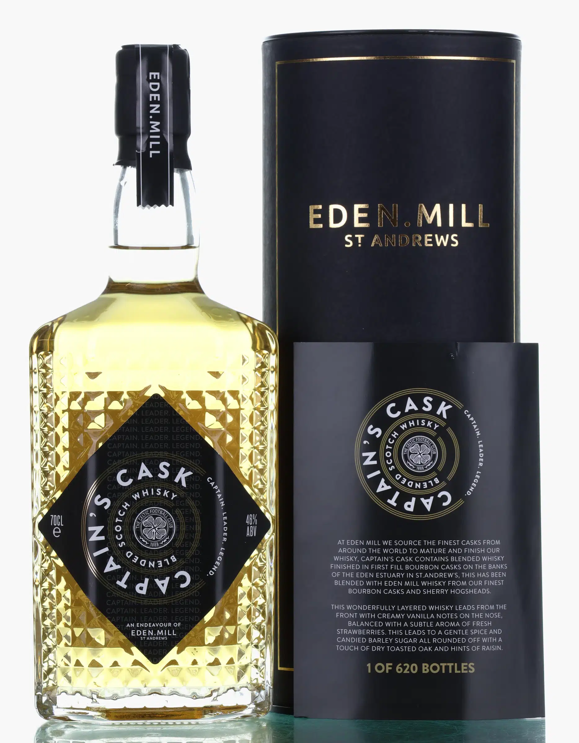 Eden Mill Captain's Cask Scott Brown Blended Whisky, Bourbon & Sherry Cask, 46%