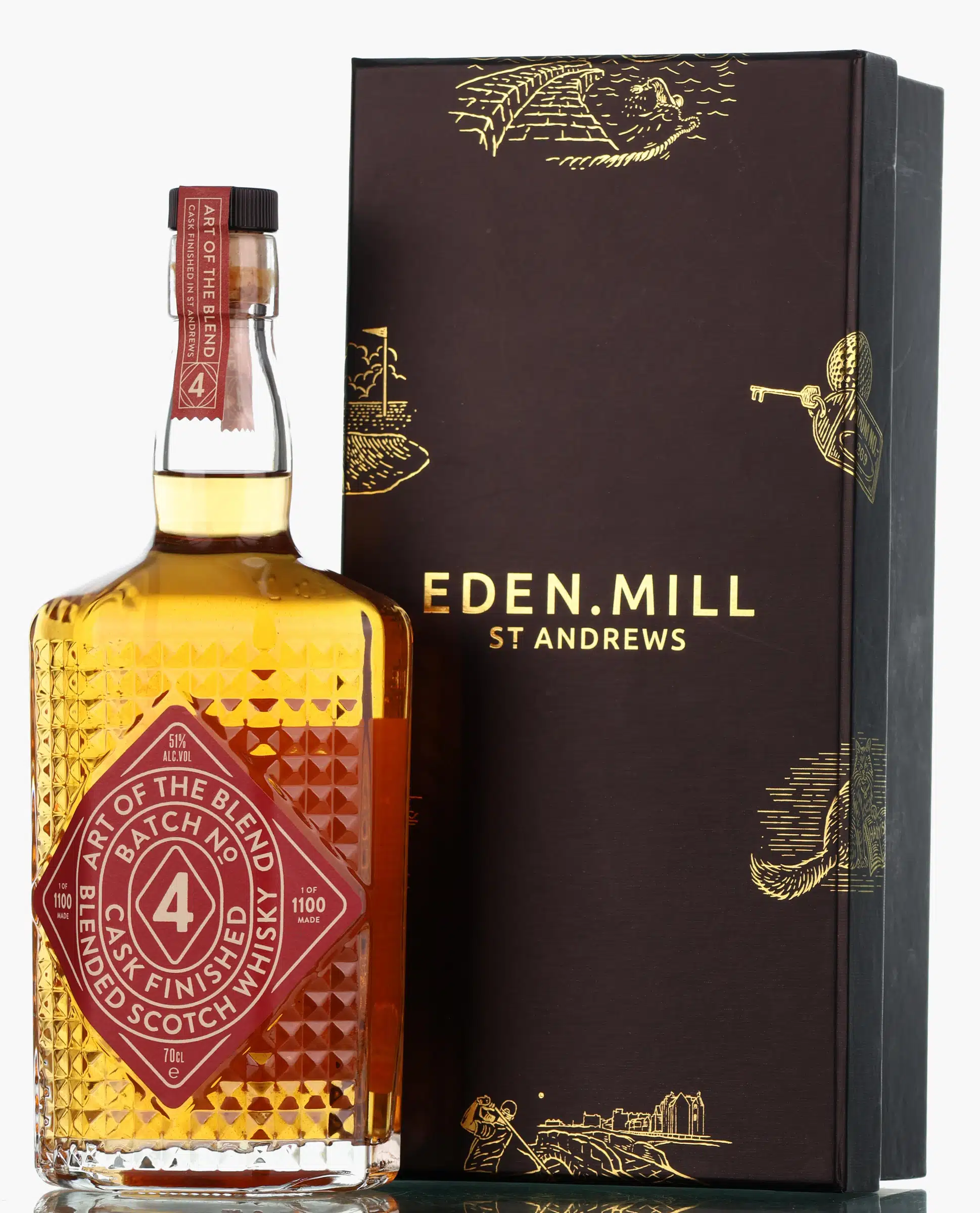 Eden Mill Art of the Blend, Port Cask, Batch No. 4, 51% whisky bottle