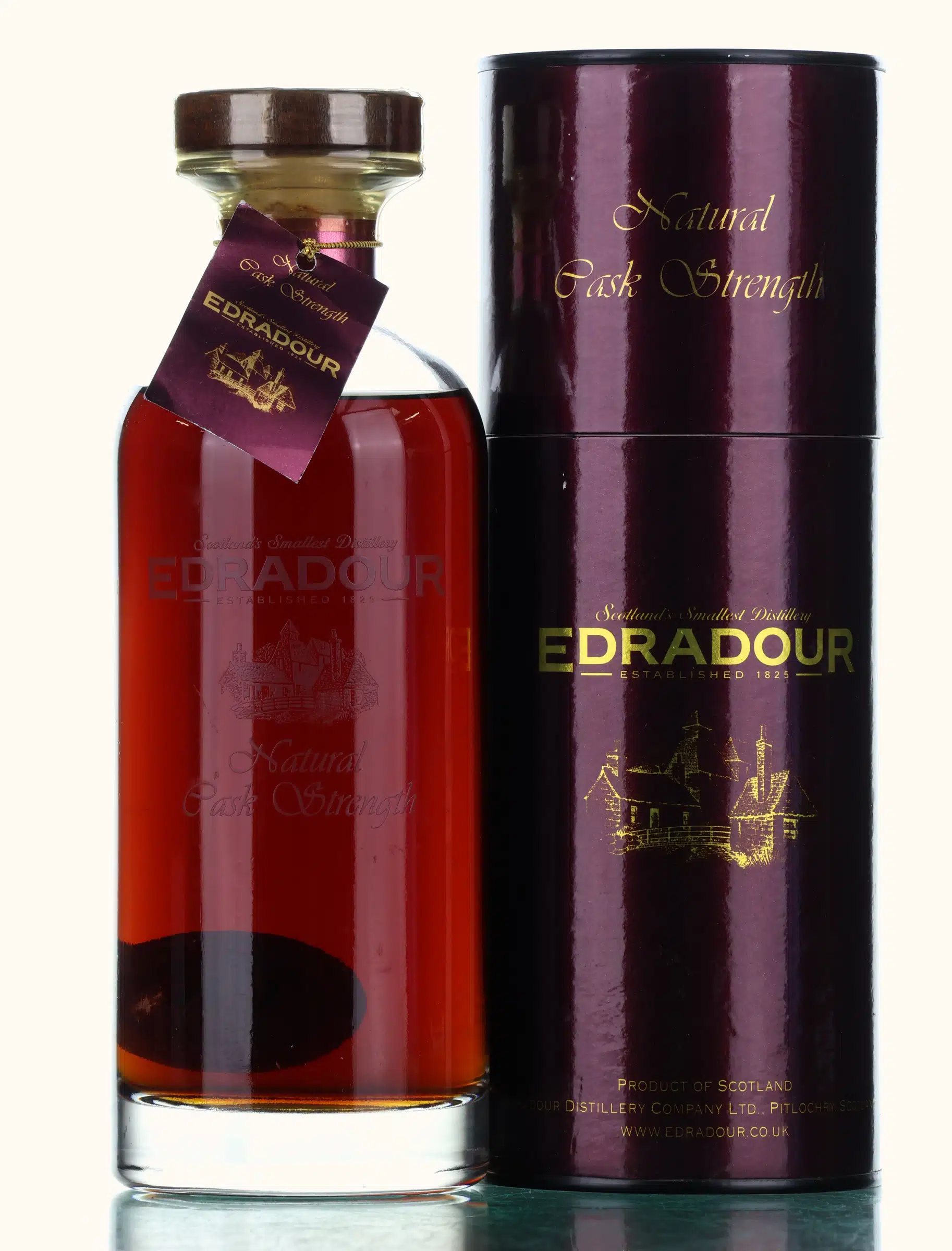 Edradour Natural Cask Strength 13 Year Old, Cask #296, 2007, 58.9% whisky bottle