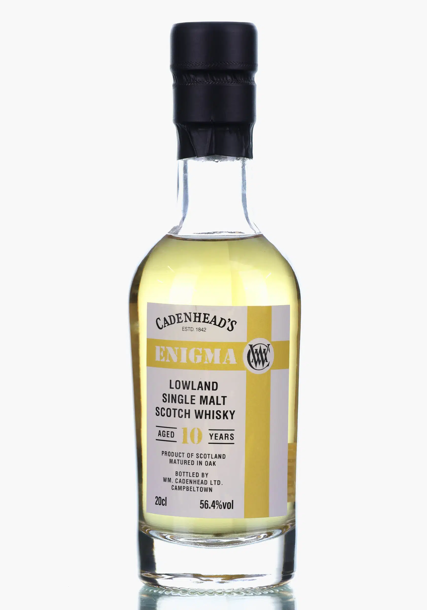 Cadenhead's Enigma Lowland Single Malt 10 Year Old, Bourbon Hogshead Cask, 2013, Cadenhead's, 56.4% whisky bottle