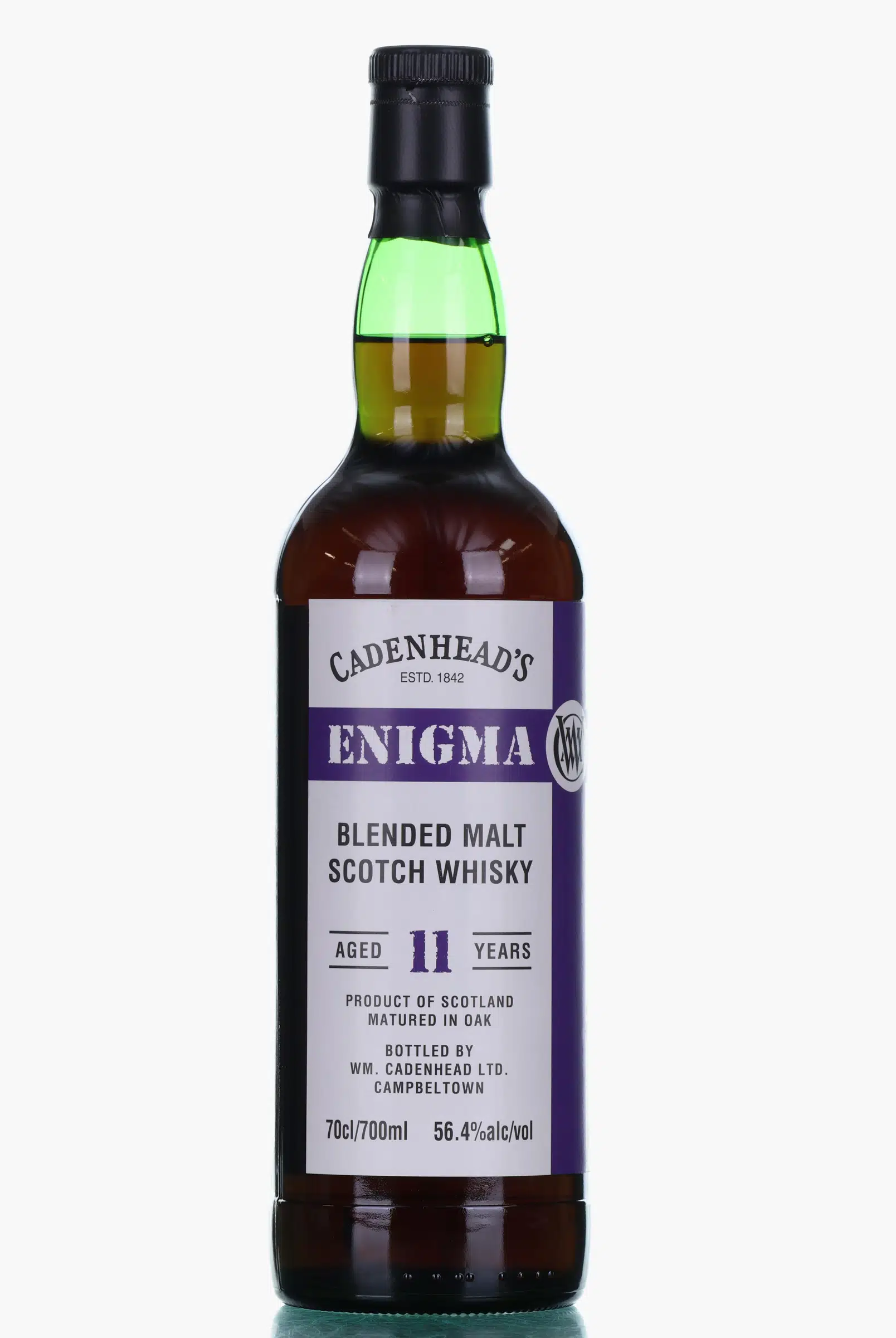 Enigma 11 Year Old, Hogshead Cask, Batch No. BM.5.A, 2014, Cadenhead's, 56.4% whisky bottle