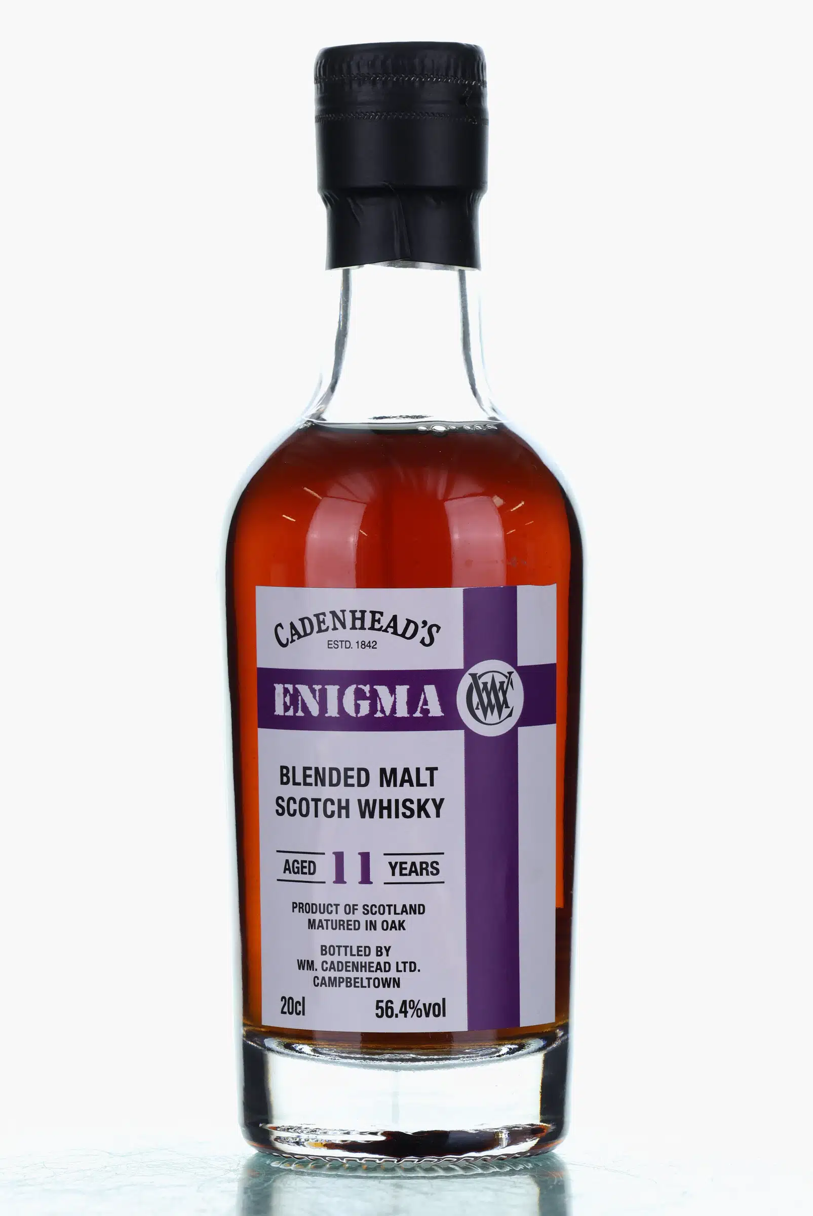 Enigma 11 Year Old, Oloroso Cask, BM.5.A, 2014, Cadenhead's, 56.4% whisky bottle