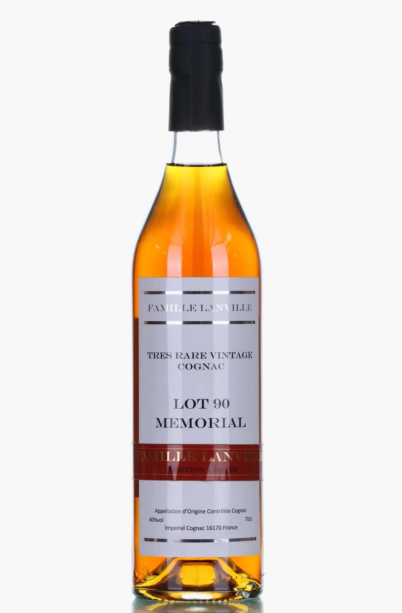 Famille Lanville Très Rare Vintage Cognac, Lot 90 Memorial, 40%