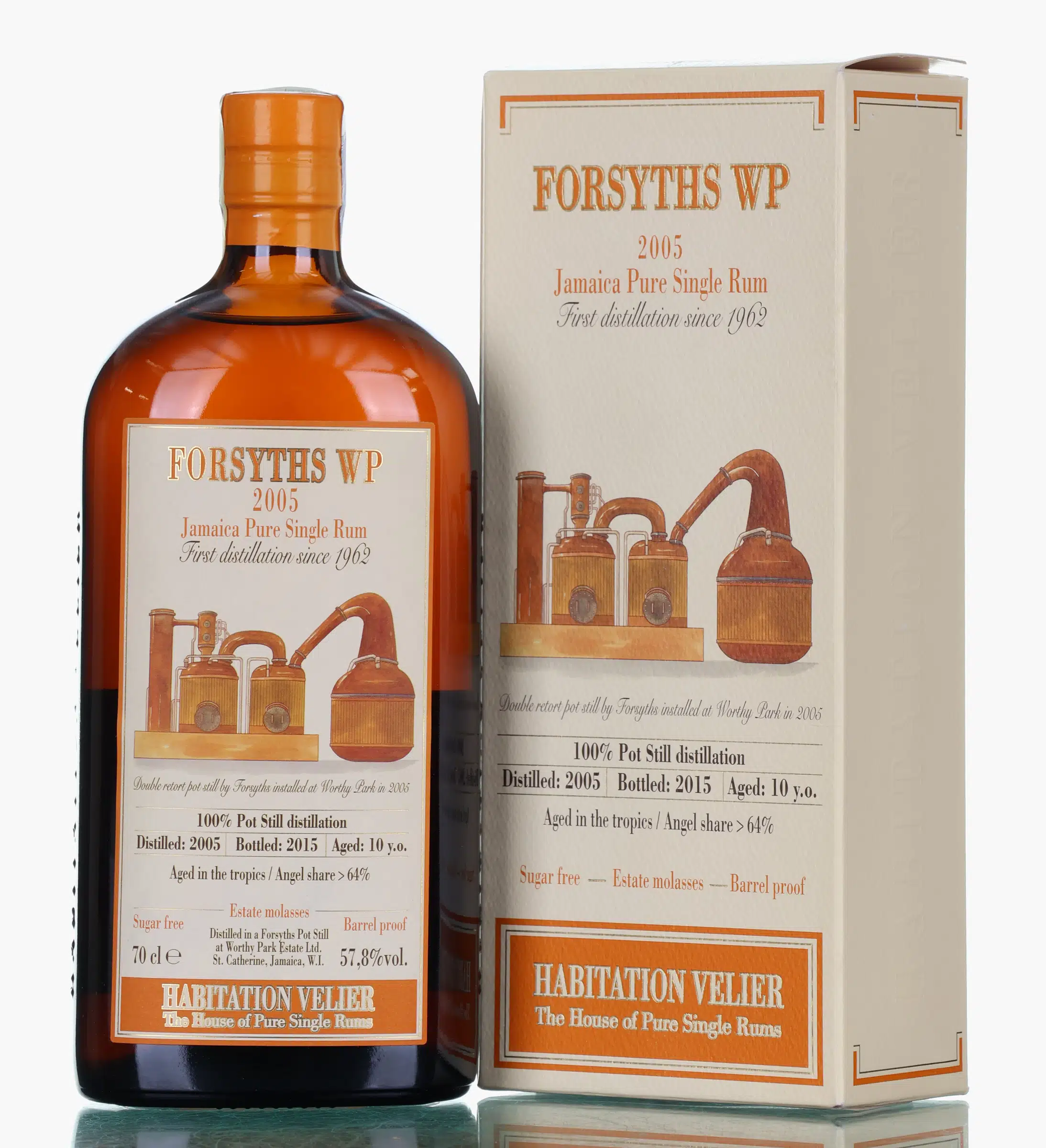 Forsyths WP Jamaica Pure Single Rum 10 Year Old, Bourbon Cask, 2005, Velier, 57.8%