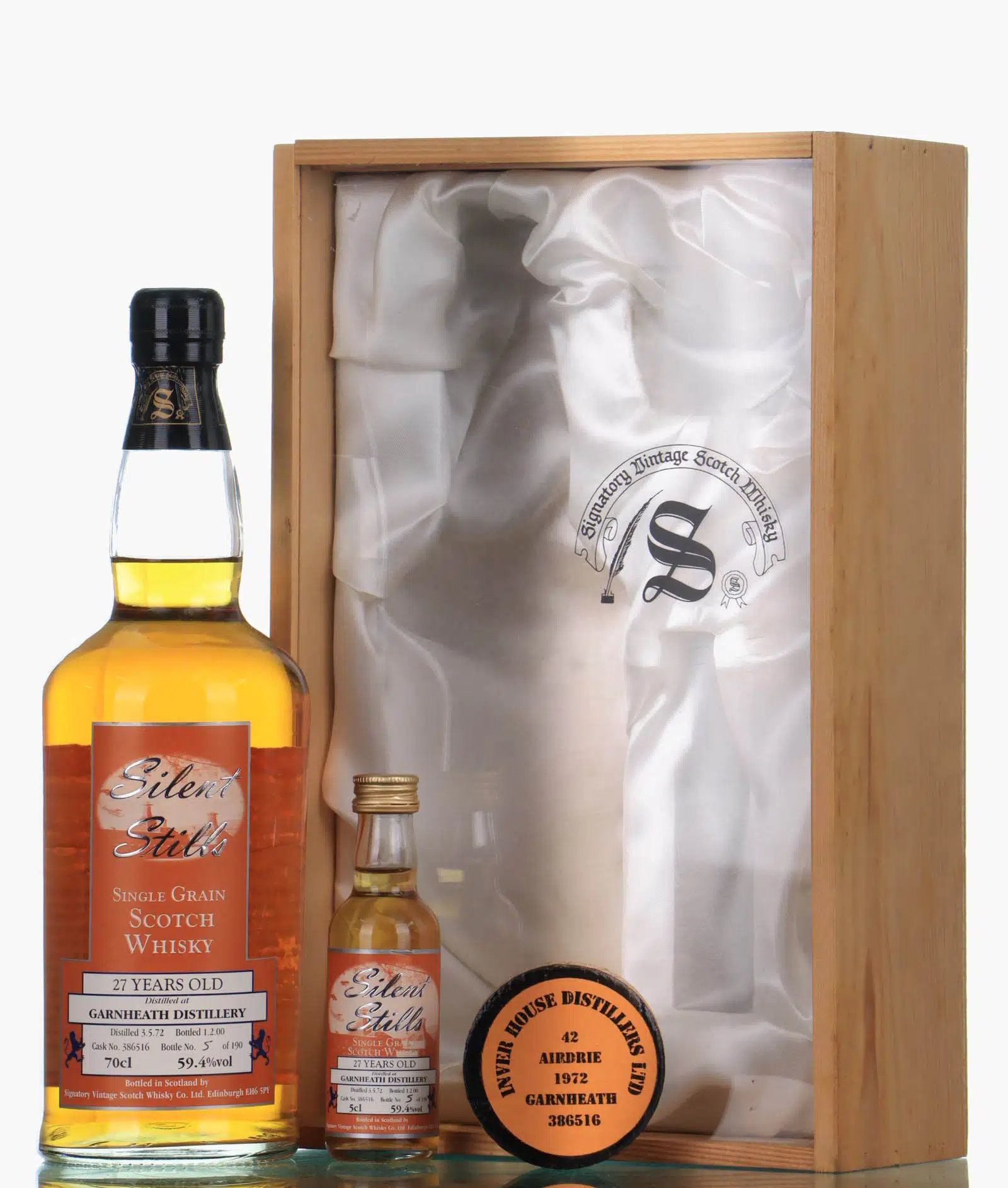 Garnheath 27 Year Old, Cask #386516, 1972, Signatory Vintage, 59.4% whisky bottle