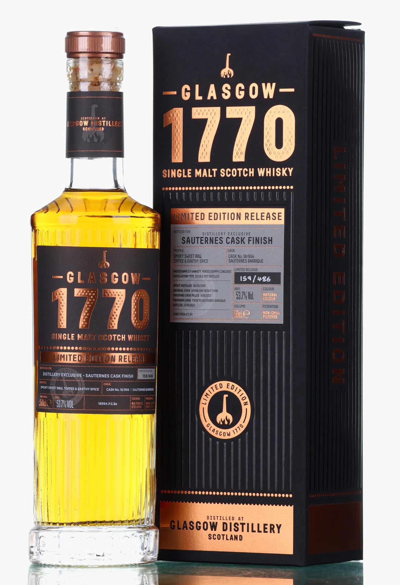 Glasgow 3 2018 2021 Distillery Exclusive Cask No 18 994