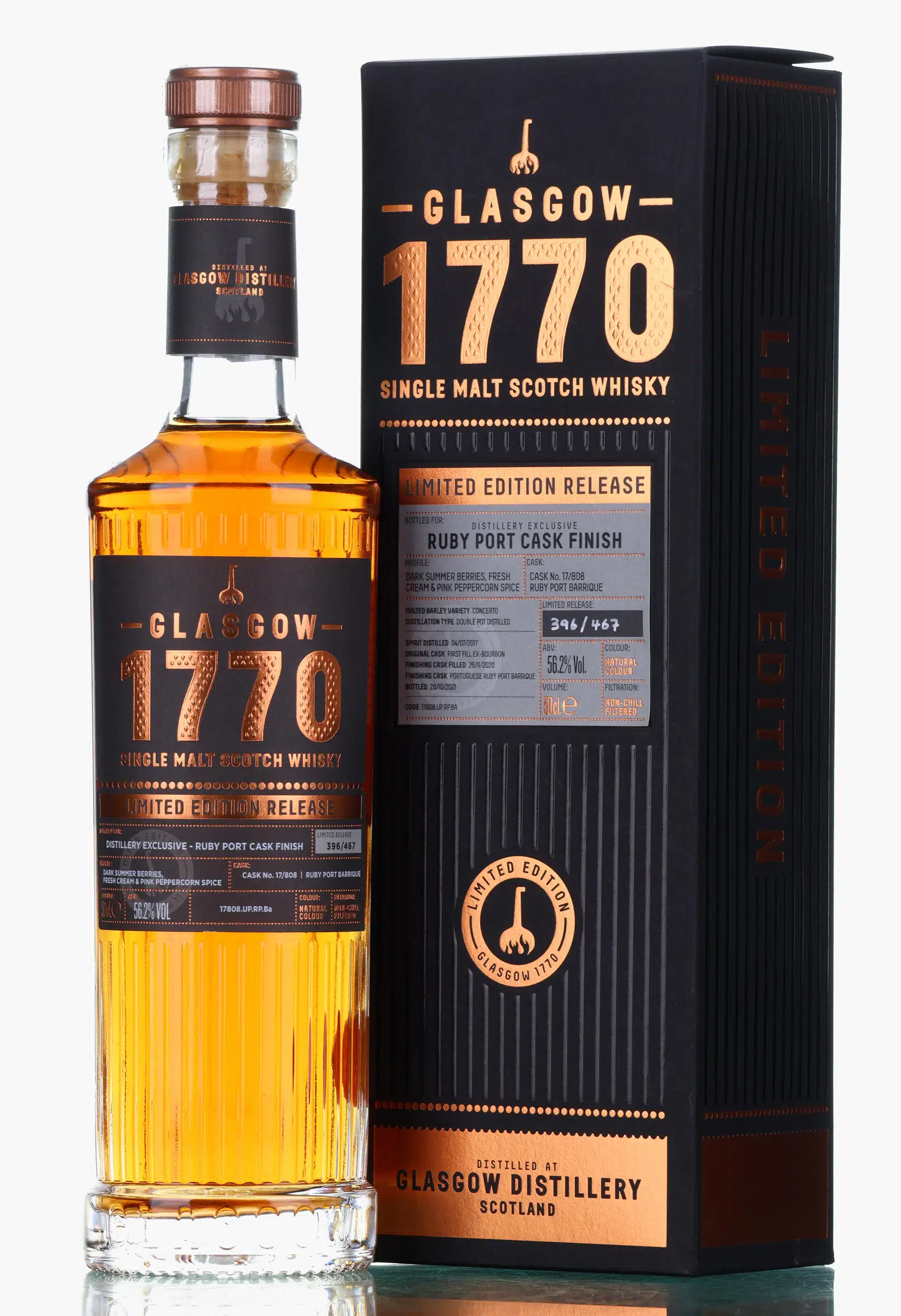 Glasgow 4 2017 2021 Distillery Exclusive Cask No 17 808