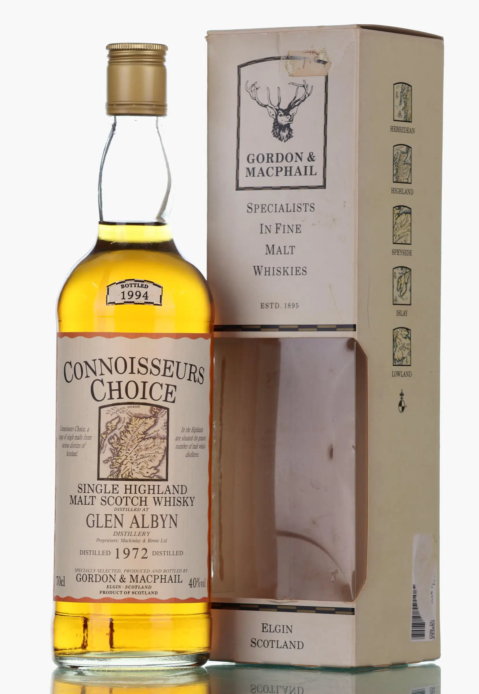 Glen Albyn 1972 1994 G&M Connoisseurs Choice 22 Year Old, Oak Cask, 1972, Gordon & Macphail, 40% whisky bottle