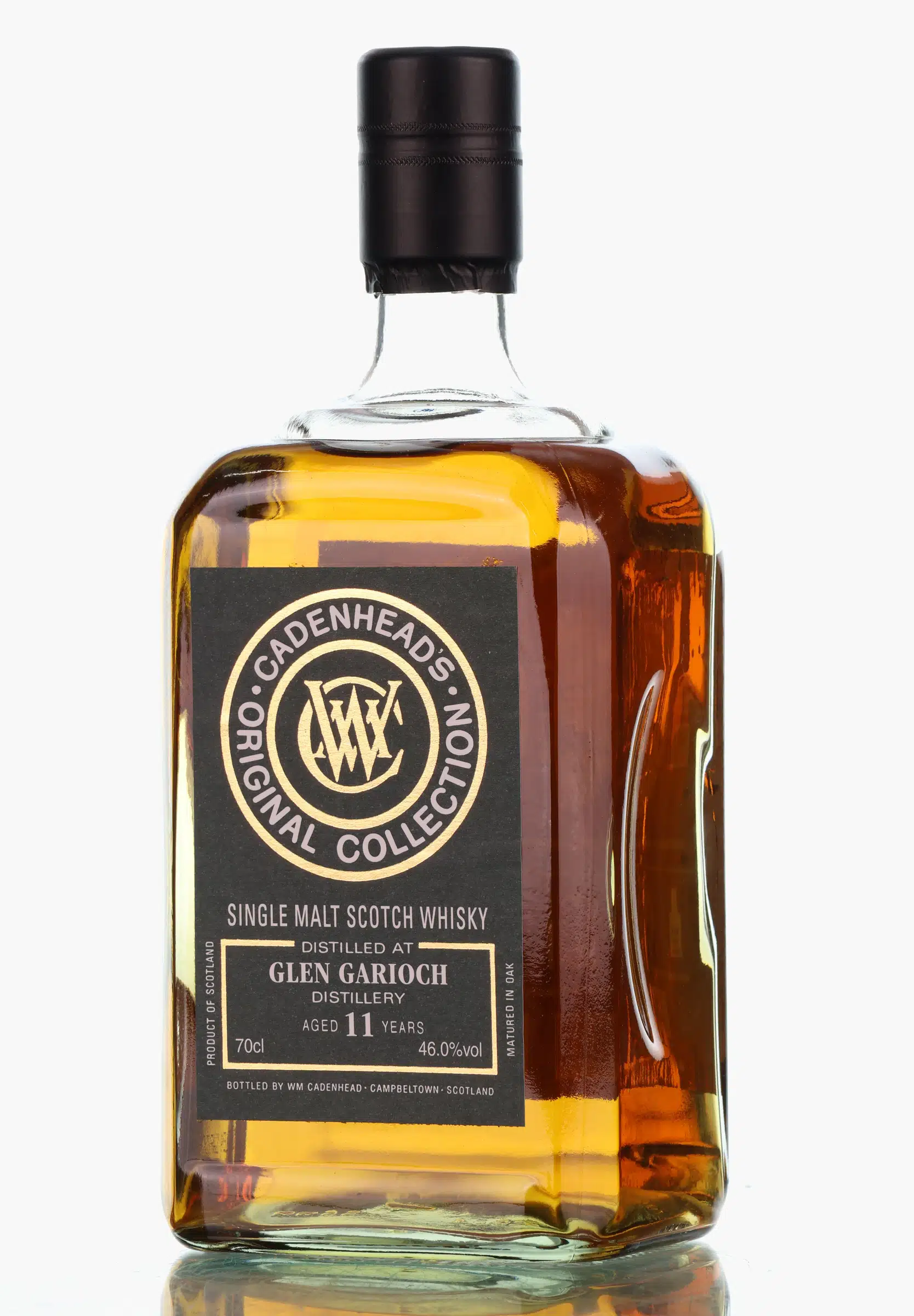 Glen Garioch Original Collection 11 Year Old, Bourbon & Fino Cask, 2013, Cadenhead's, 46%, 70cl whisky bottle