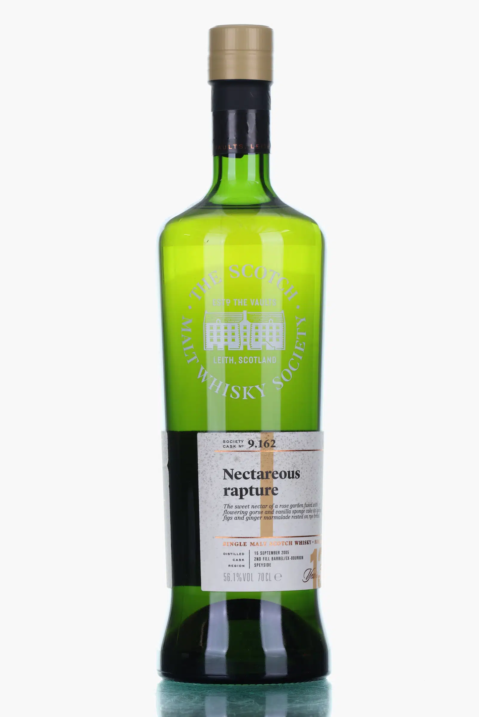 Glen Grant Nectareous Rapture 13 Year Old, Bourbon Cask, Cask #9.162, 2005, The Scotch Malt Whisky Society, 56.1% whisky bottle