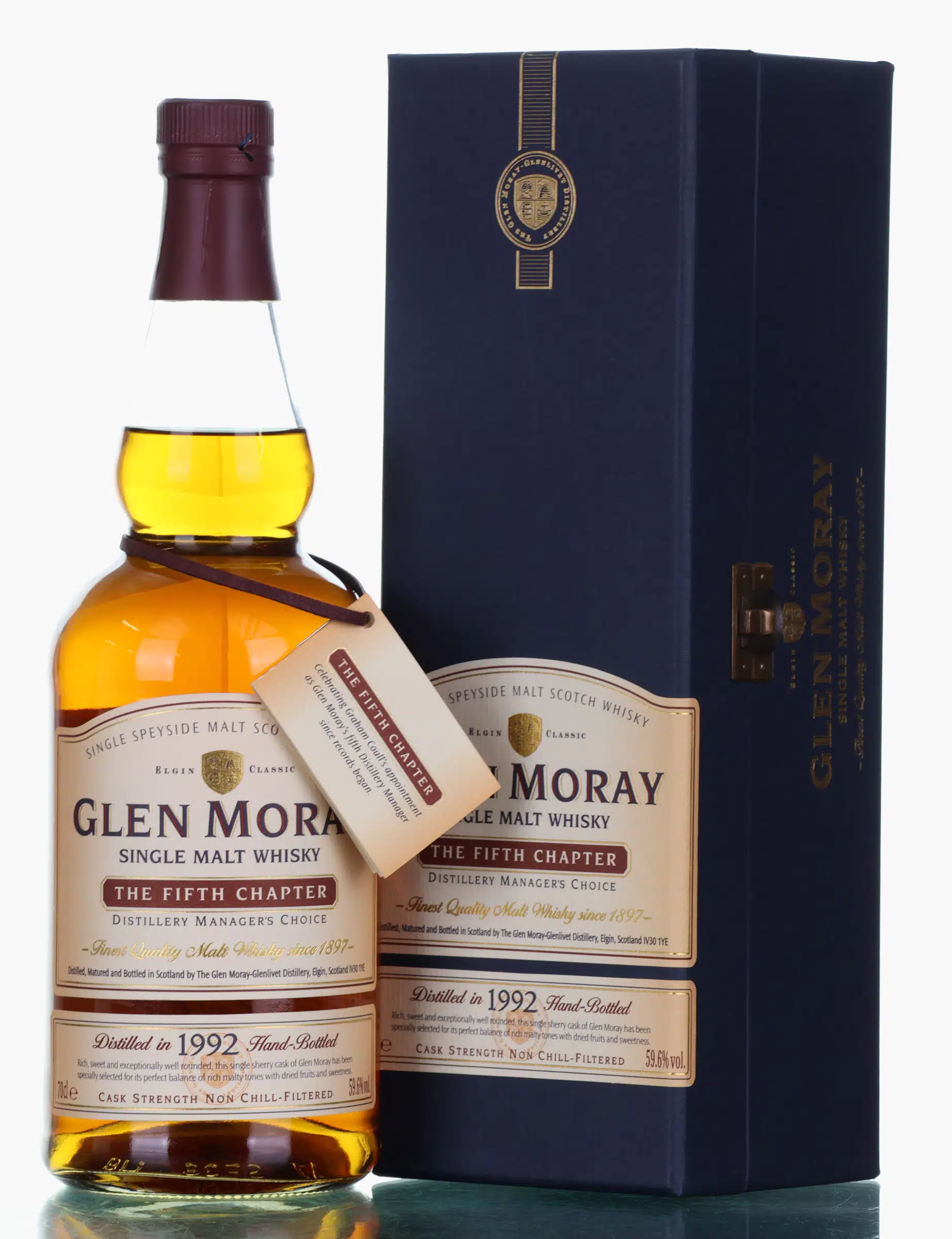 Glen Moray The Fifth Chapter - Distillery Manager's Choice 13 Year Old, Sherry Cask, Cask #1441, 2005, 59.6% whisky bottle