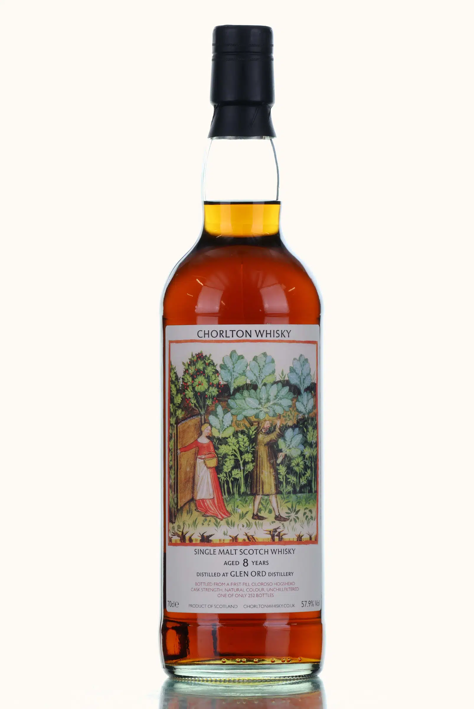 Glen Ord 8 Year Old, Oloroso Cask, 2014, Chorlton Whisky, 57.9% whisky bottle