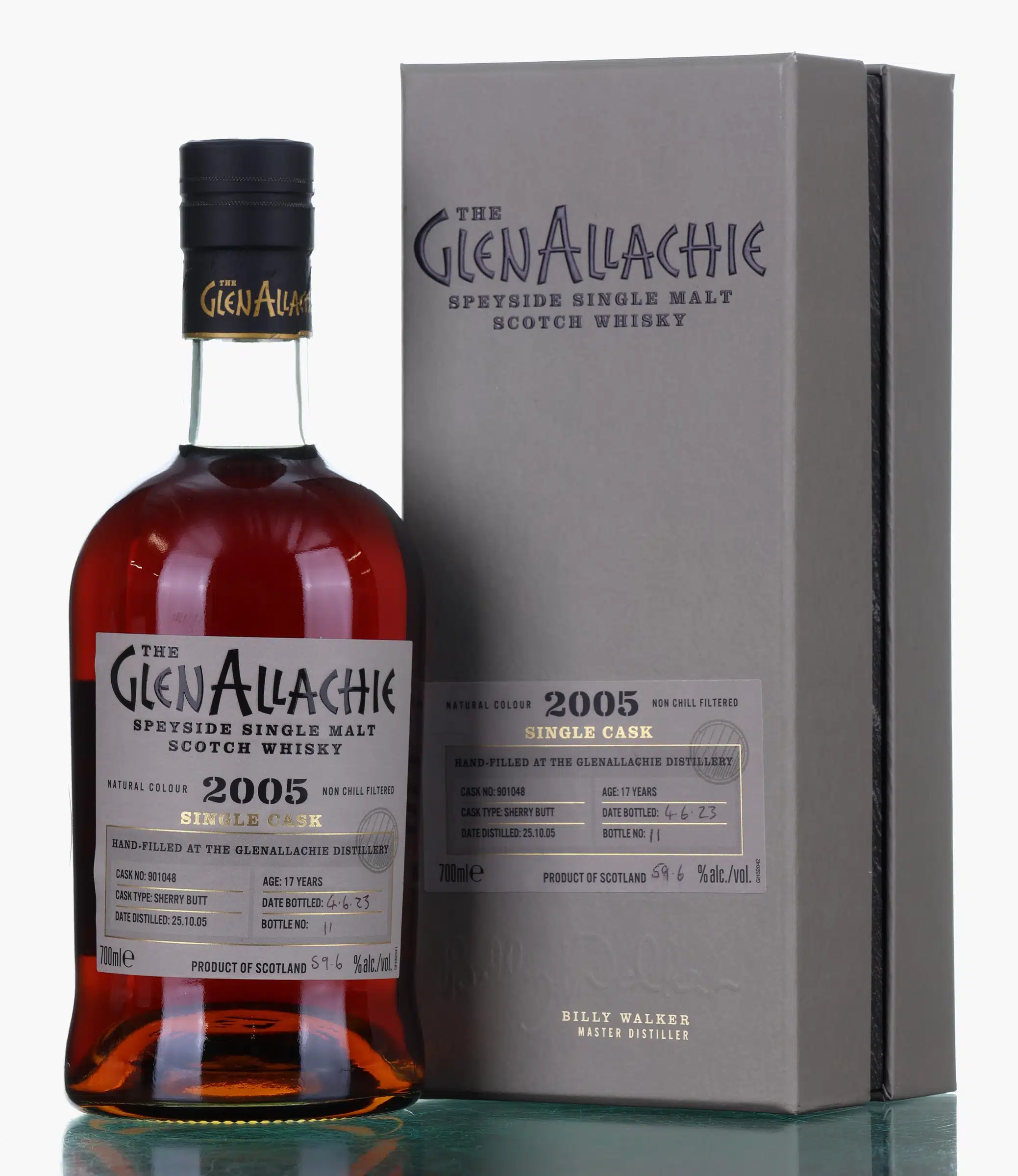 Glenallachie 17 Year Old, Sherry Cask, Cask #901048, 2023, 59.6% whisky bottle