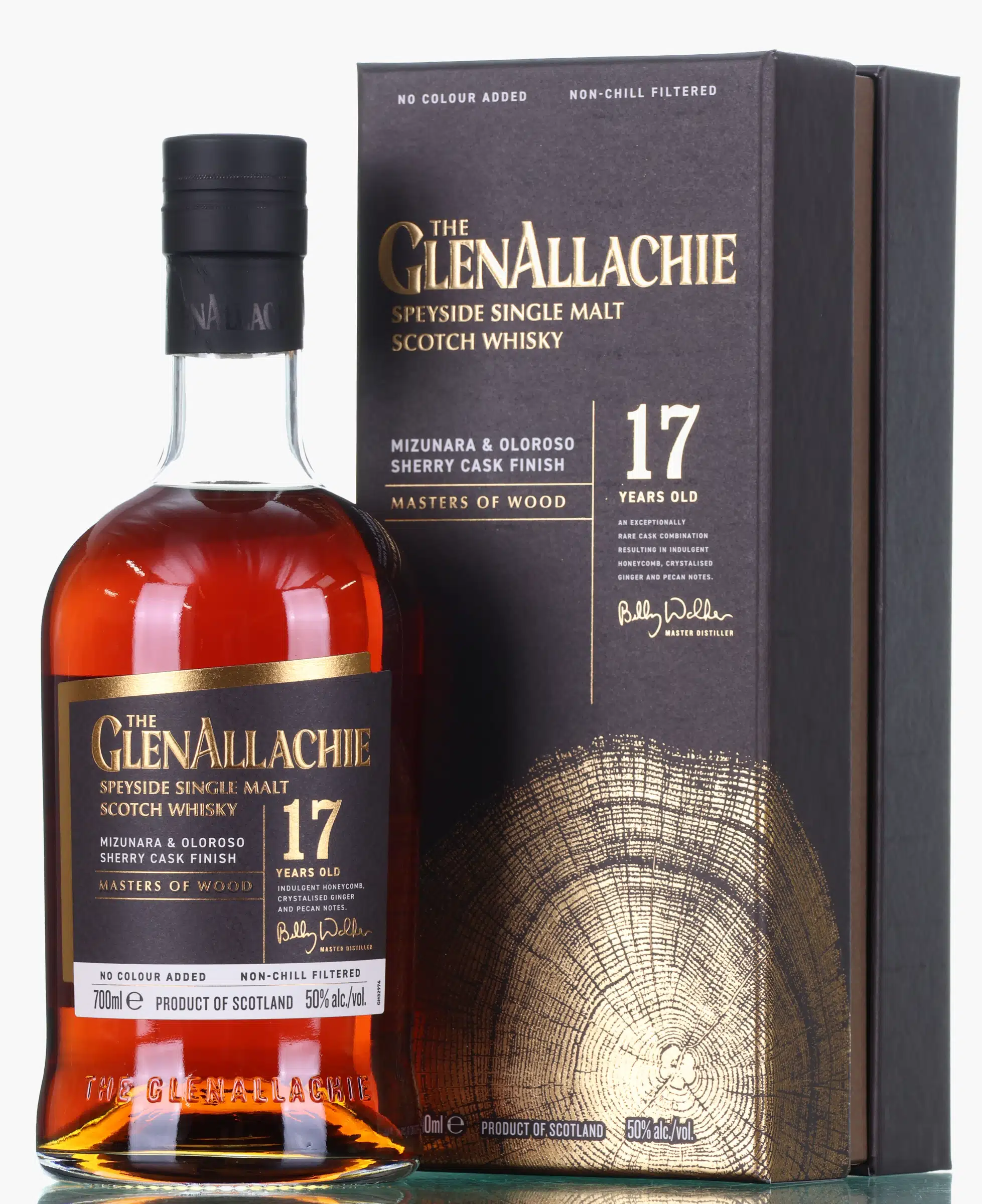 Glenallachie Masters Of Wood Mizunara & Oloroso Sherry Cask Finish 17 Year Old, Mizunara & Oloroso Sherry Cask, 50% whisky bottle