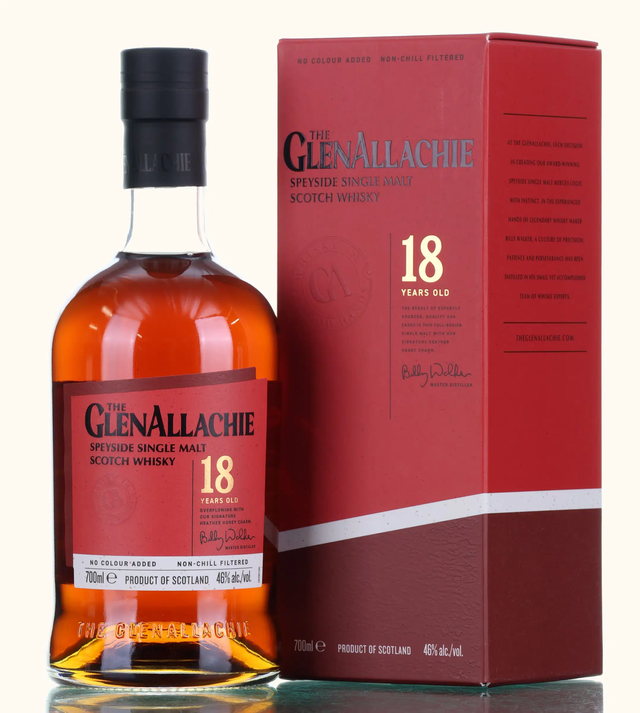 GlenAllachie 18 Year Old, Bourbon & Sherry Cask, 46% whisky bottle