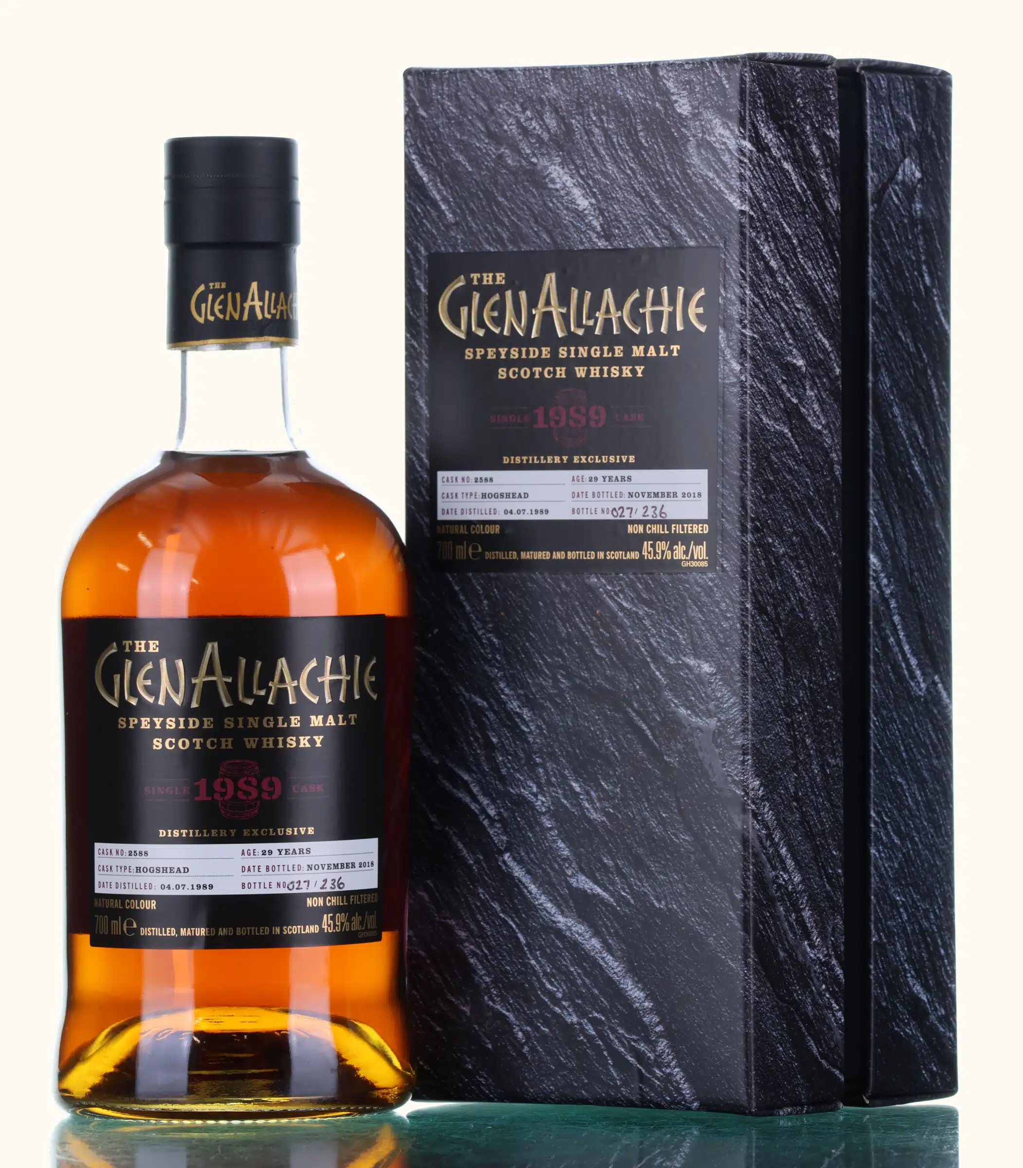 Glenallachie Distillery Exclusive 29 Year Old, Hogshead Cask, Cask #2588, 2018, 45.9% whisky bottle